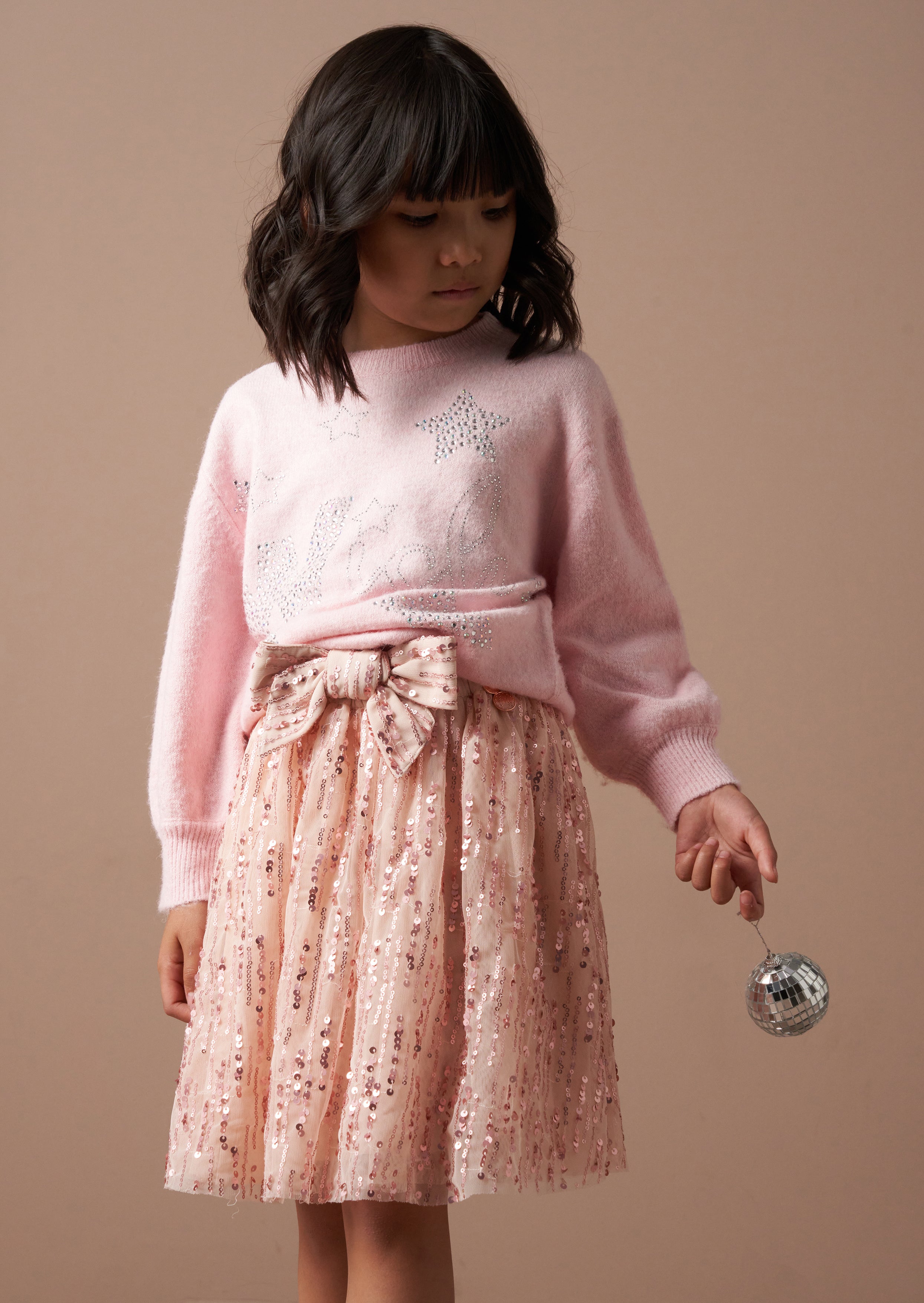 Grace Pink Wunsch Glitzer Pullover