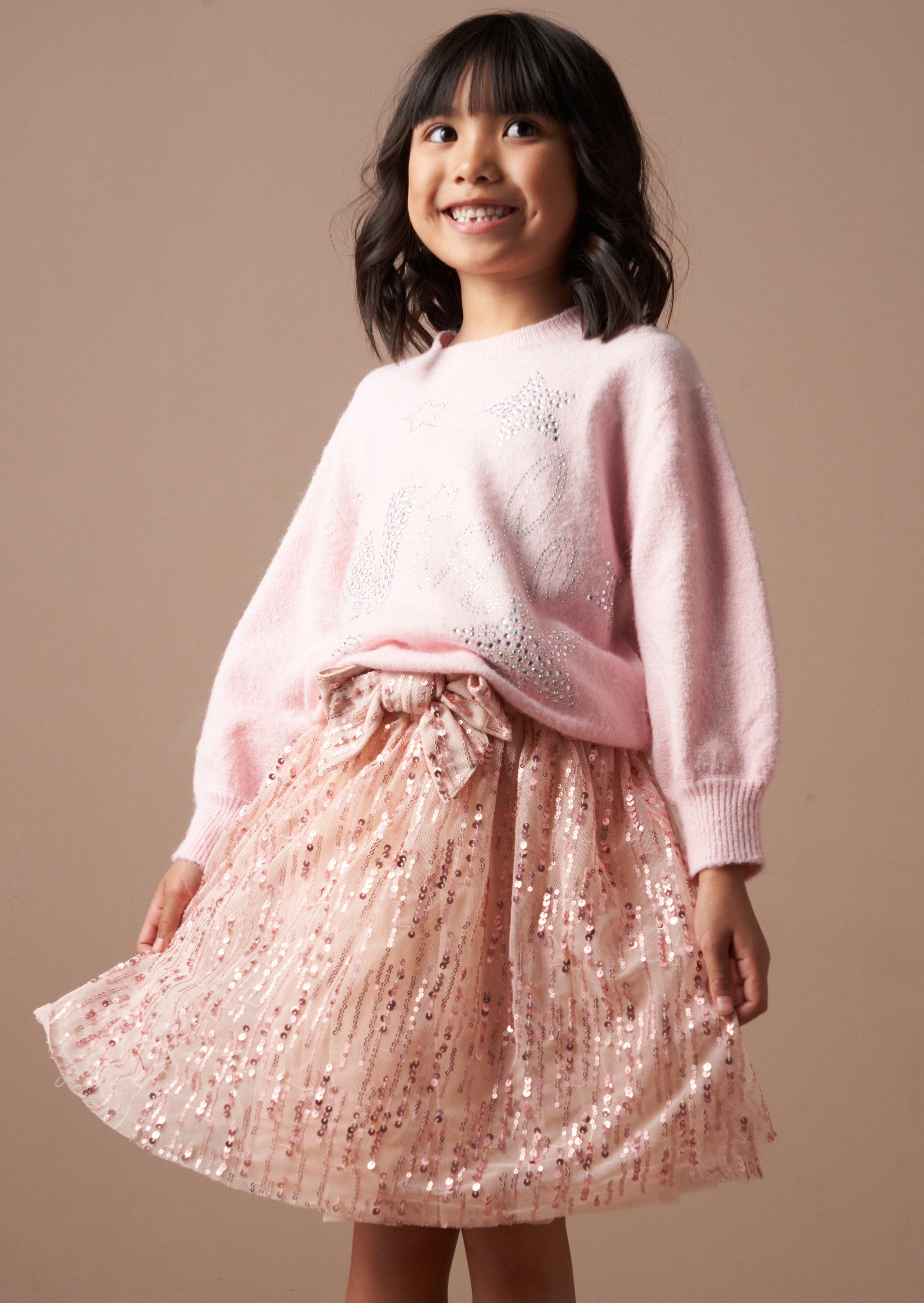 Grace Pink Wunsch Glitzer Pullover
