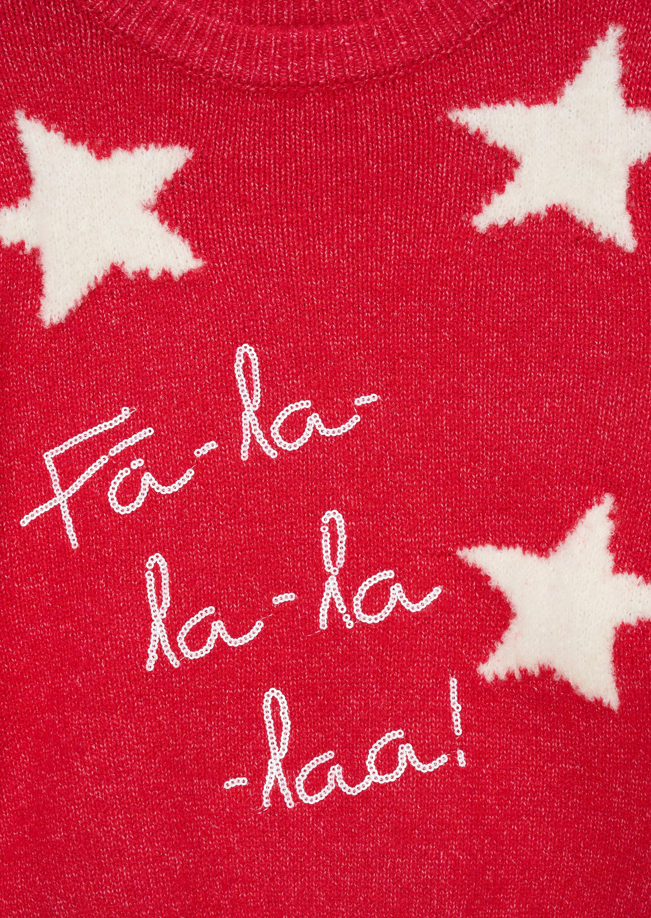 Mary Red FA LA LA Sweter