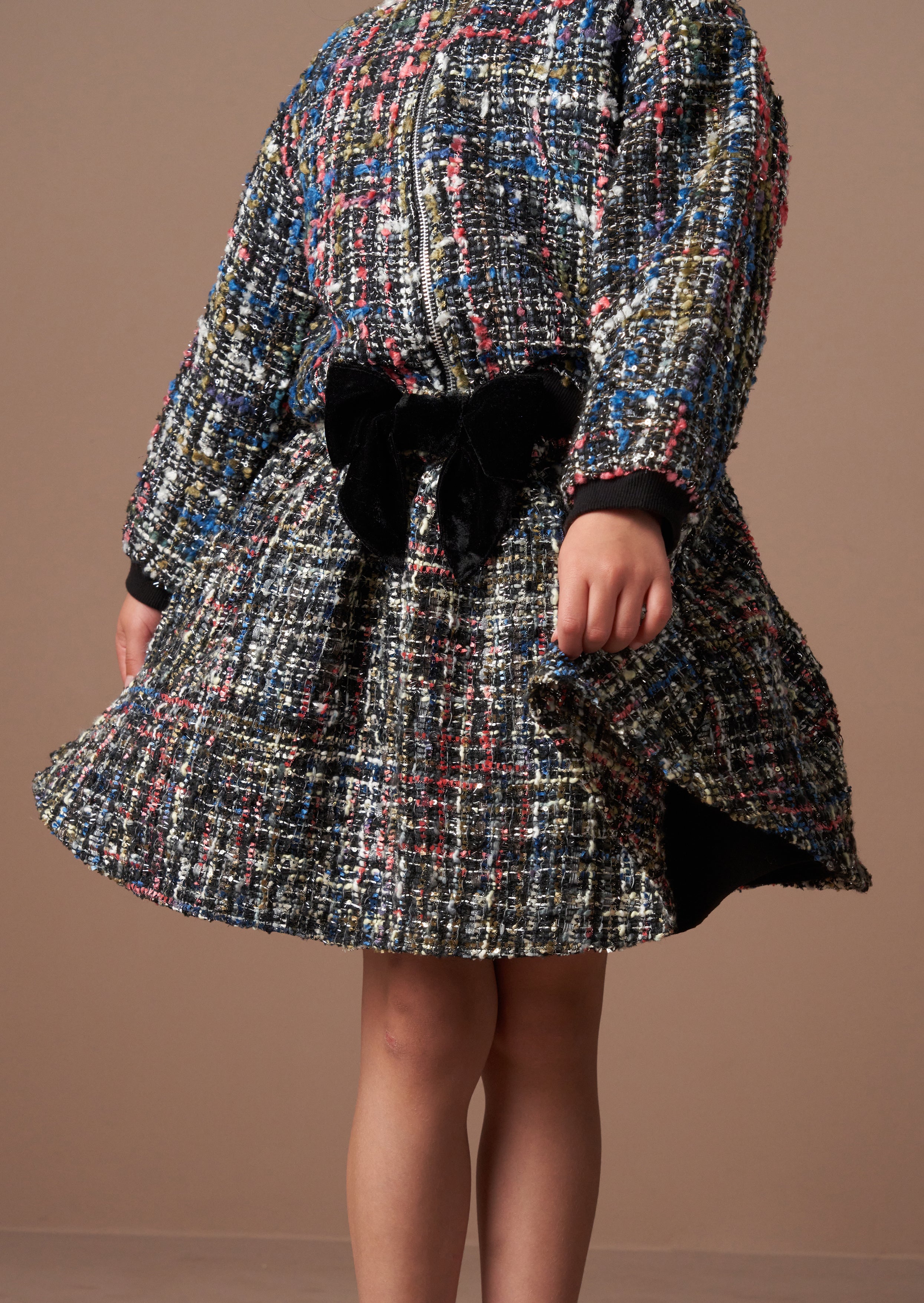 Dancia schwarzer Tweed-Rock