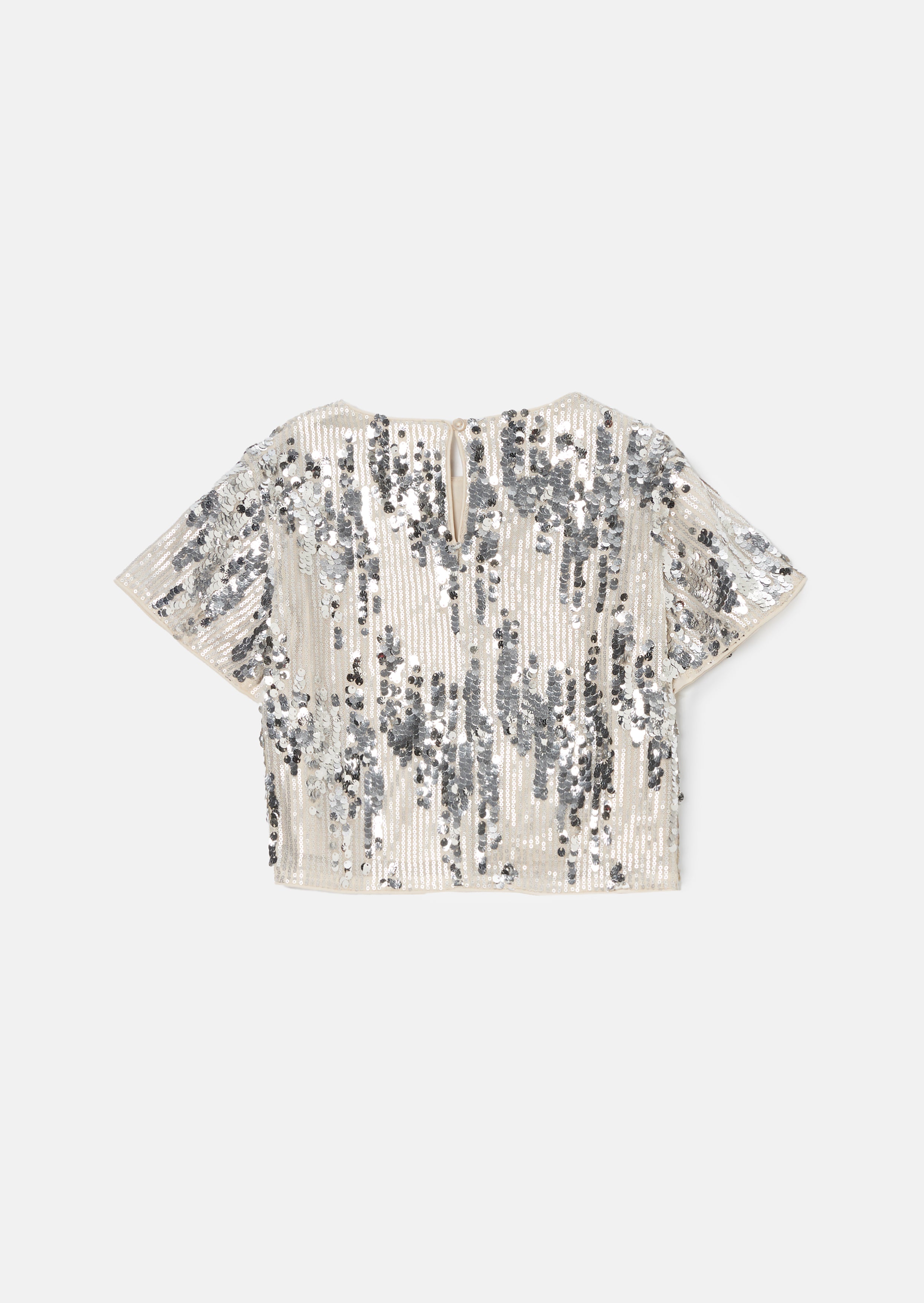 Sadie Silver Sequin Top