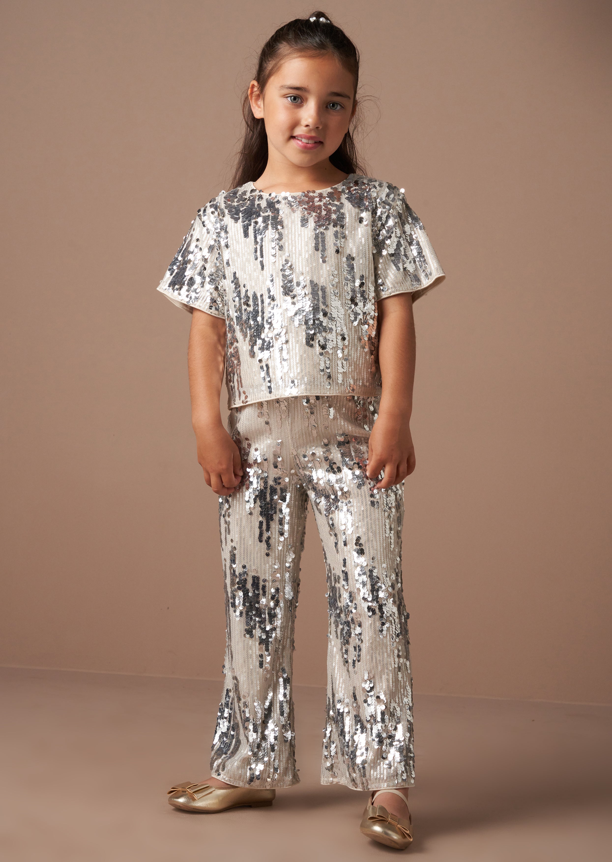 Sadie Silver Sequin Top