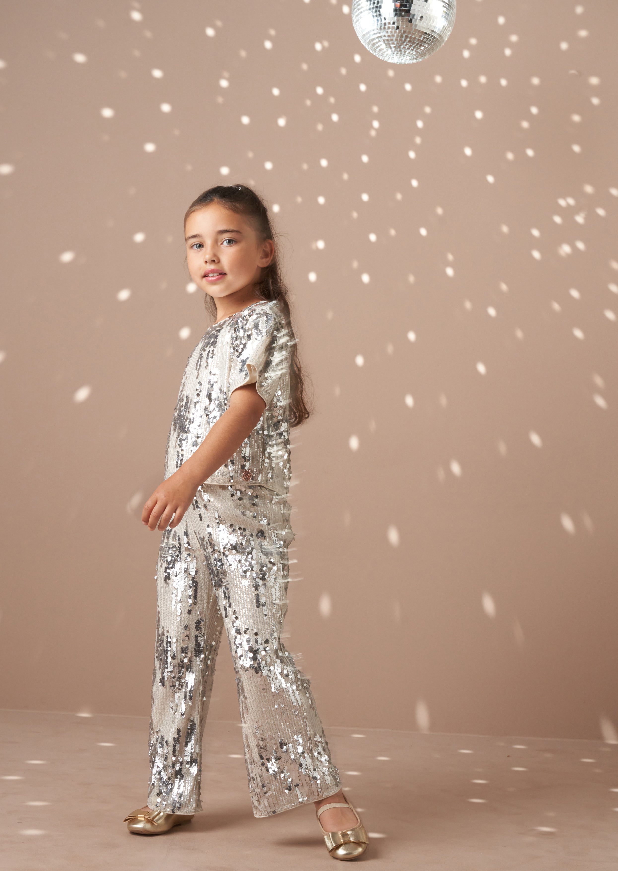 Sadie Silver Sequin Top