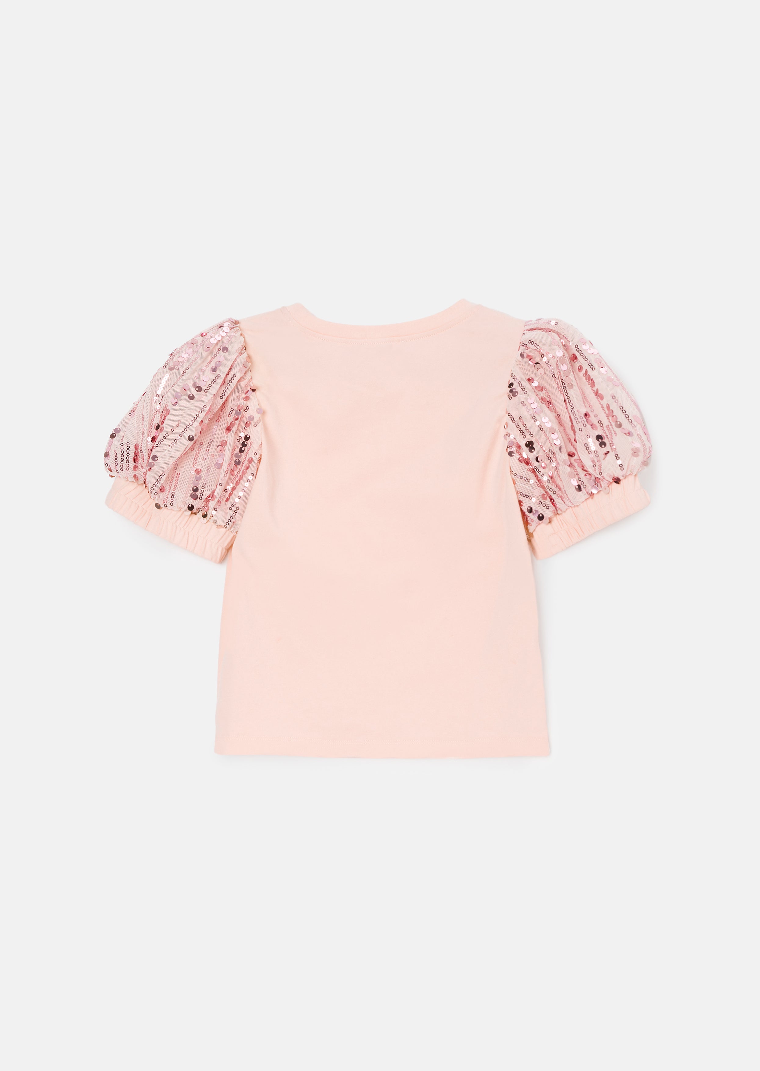 Freya Pink Paillettenärmel T-Shirt