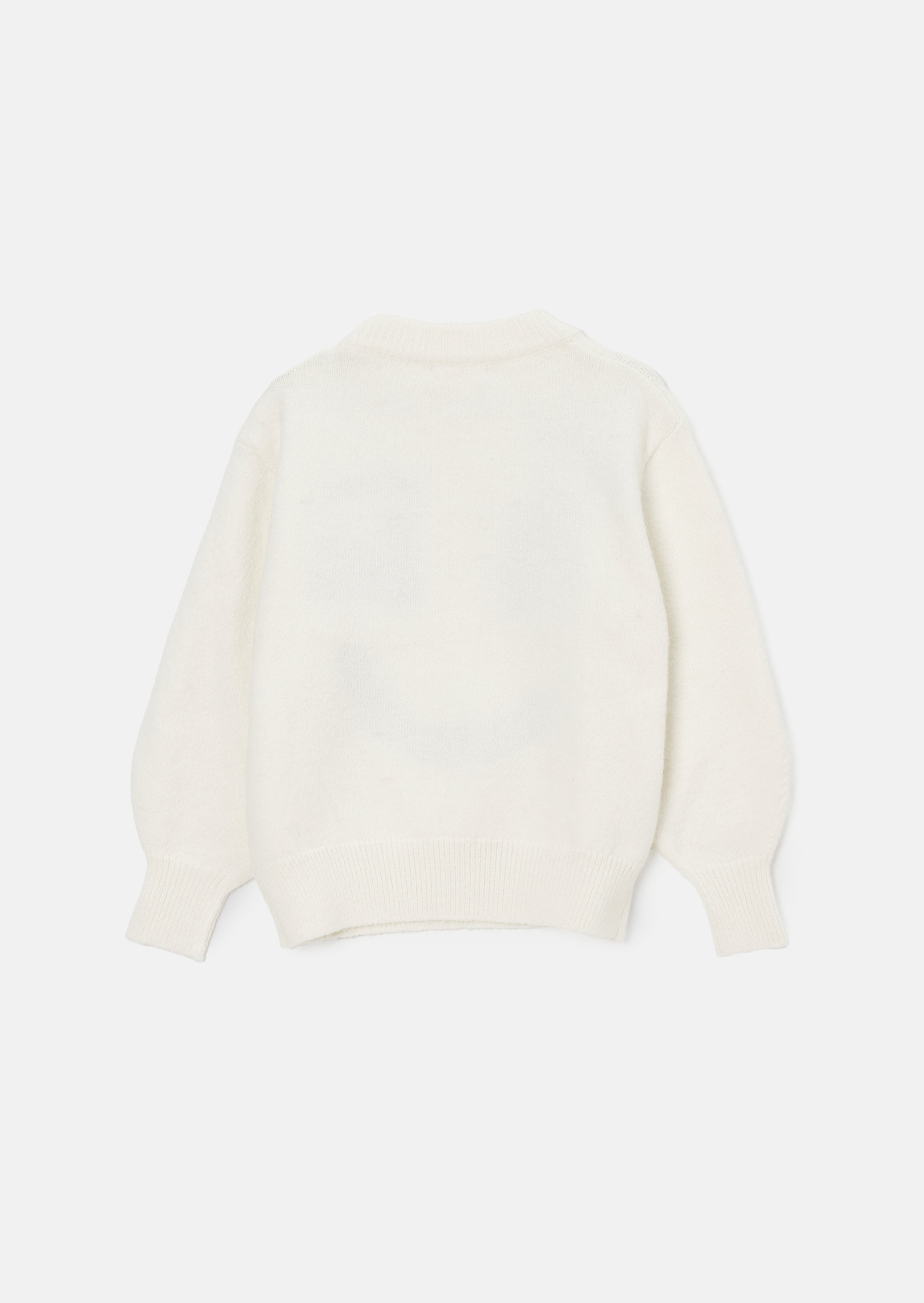Shanti Elfenbein Smiley-Gesicht Pullover