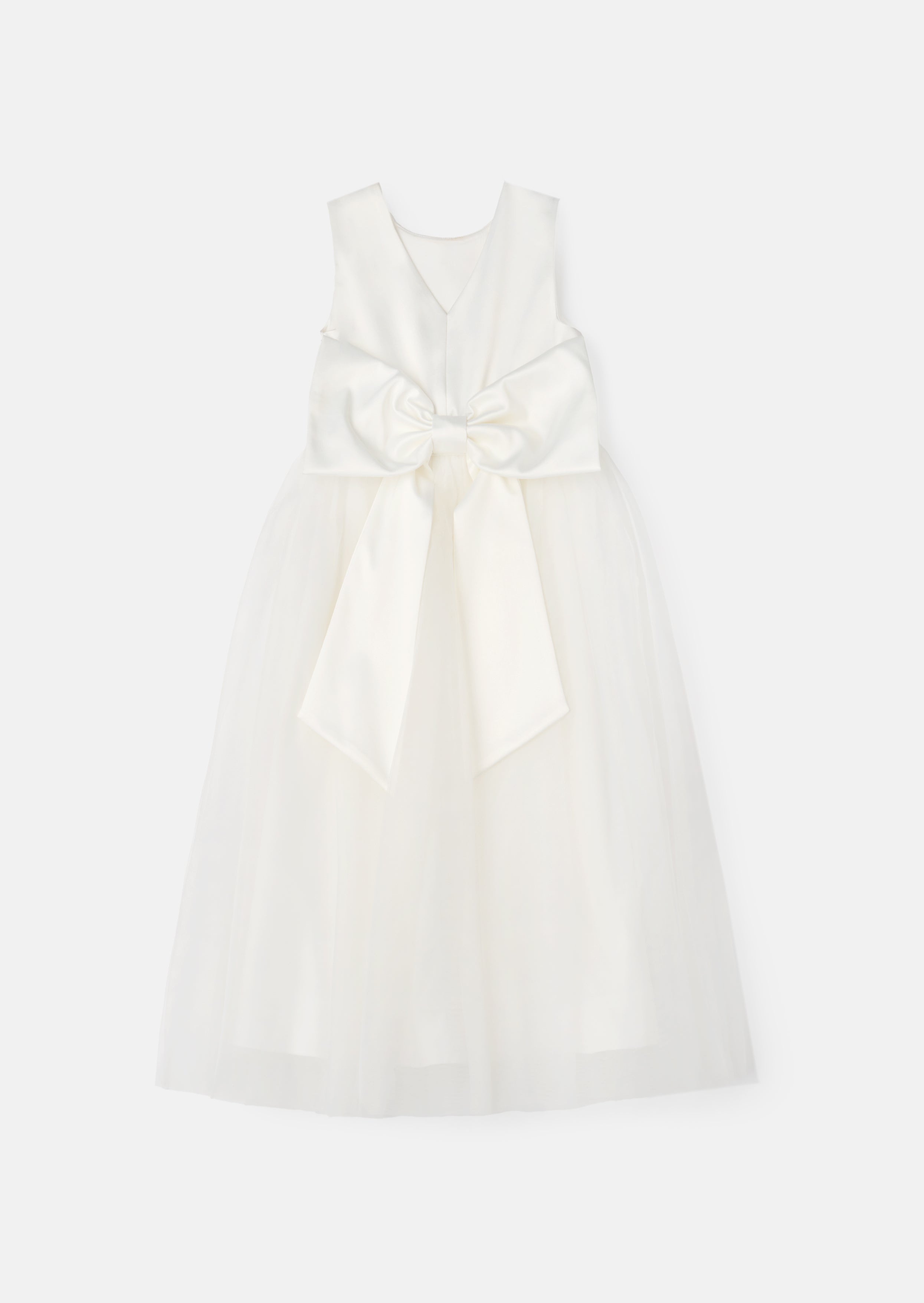 Sukienka Charlotte White Ballerina z kokardą