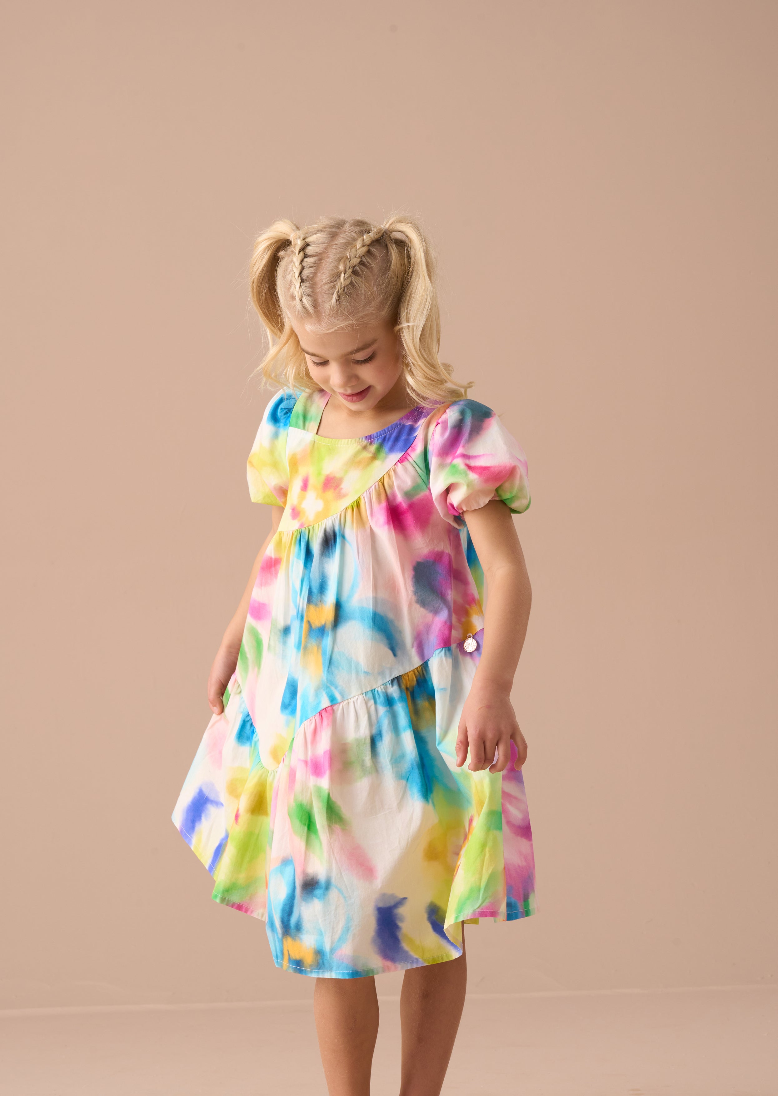 Sukienka Jodie Multi Print Aysmmetric