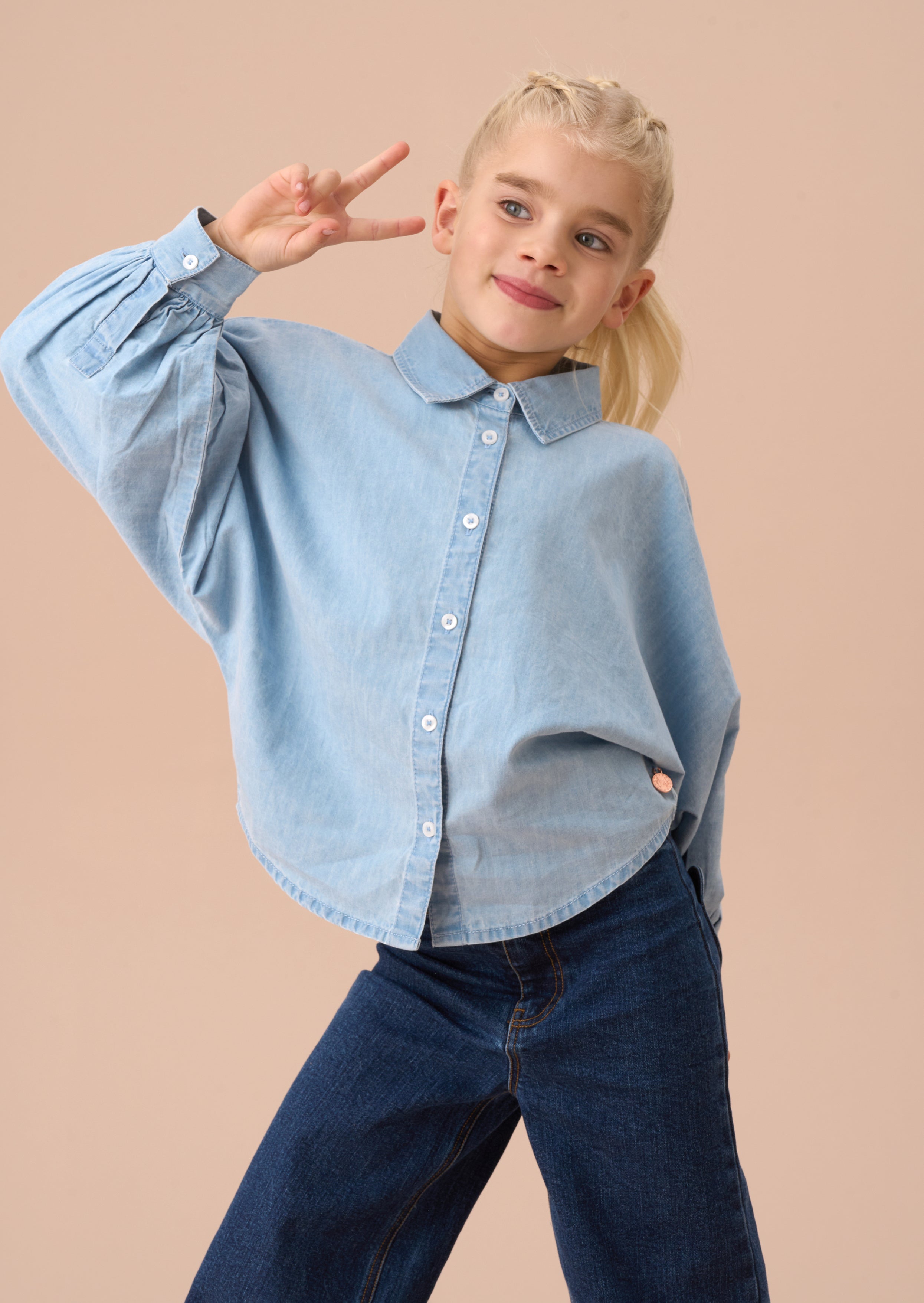 Stella Blau Jeanshemd