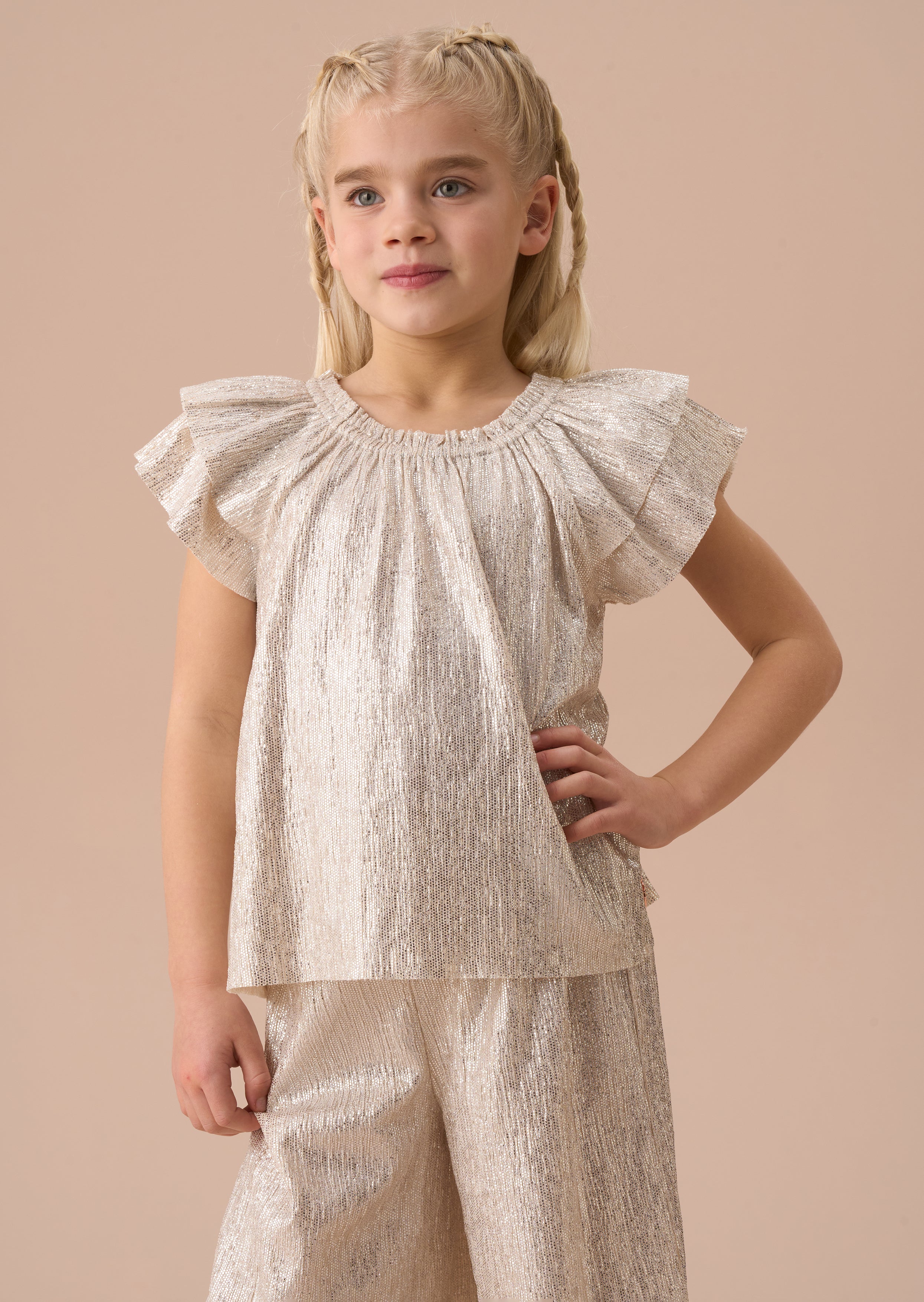 Carmen Silber Top