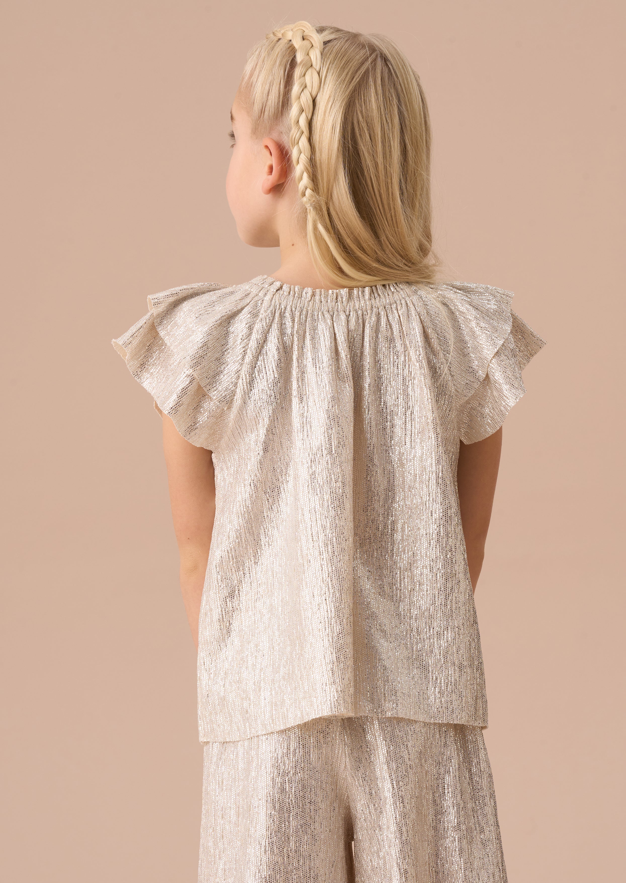 Carmen Silber Top
