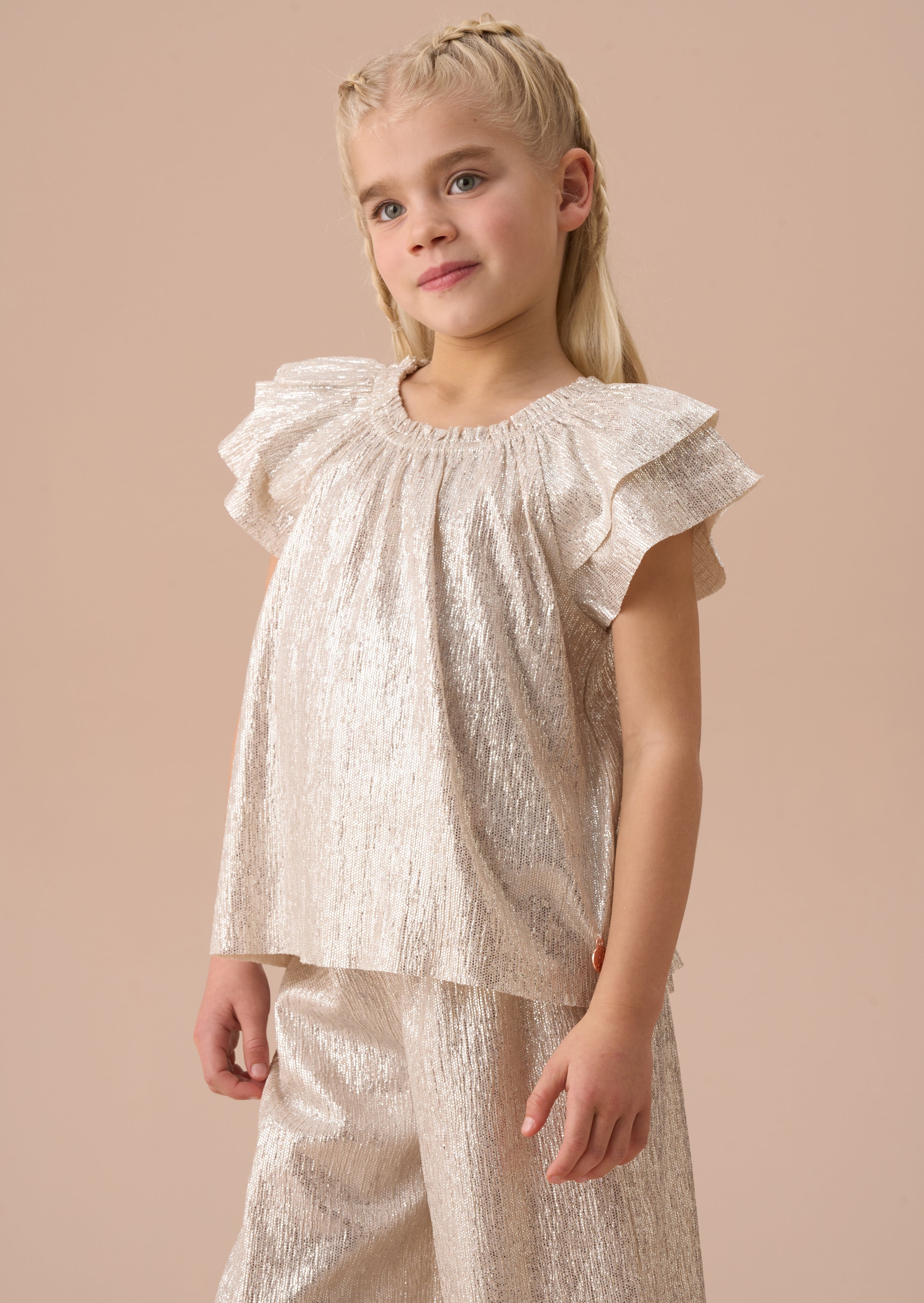 Carmen Silber Top