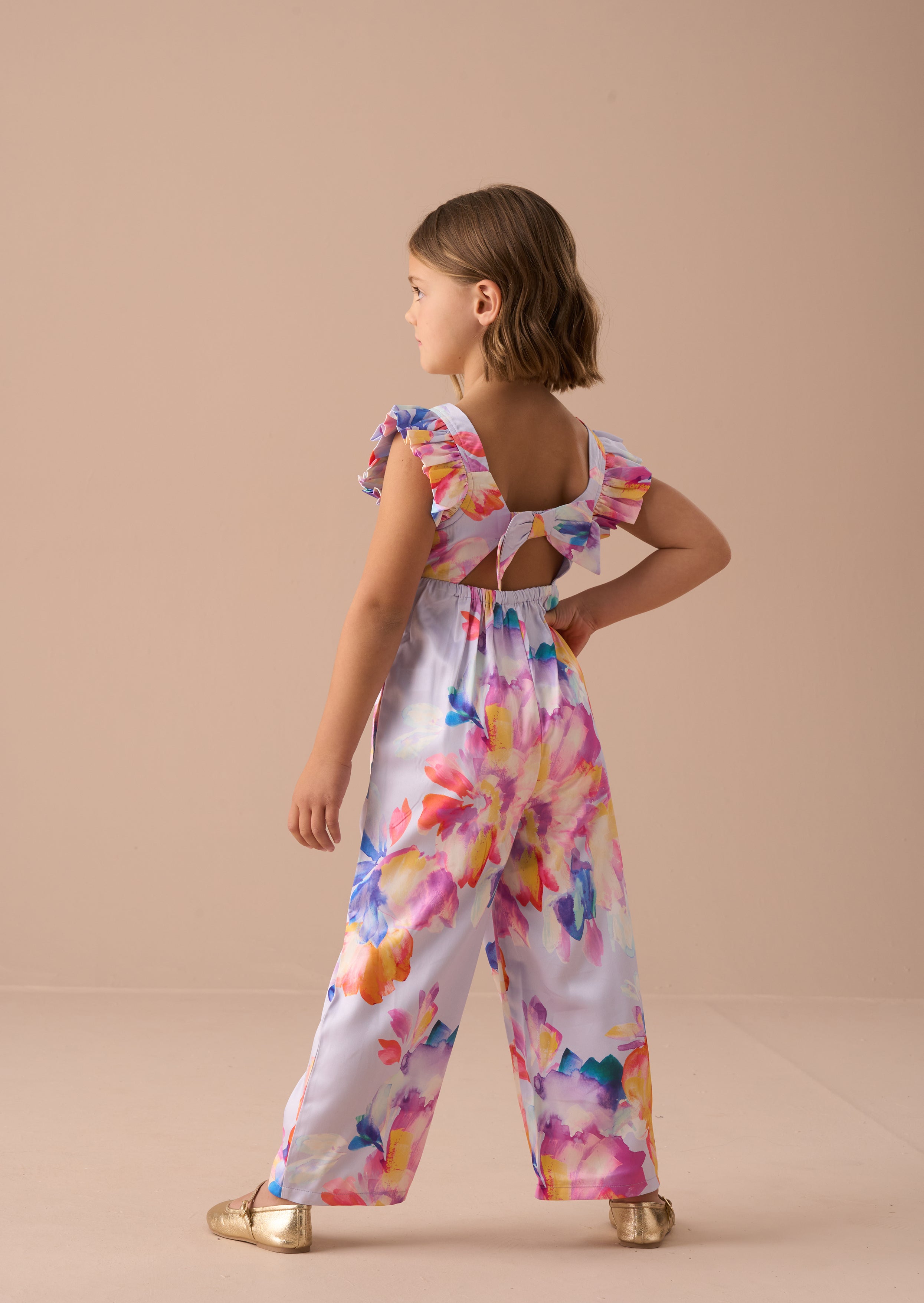 Tia Lila Weitbein Bedruckter Jumpsuit
