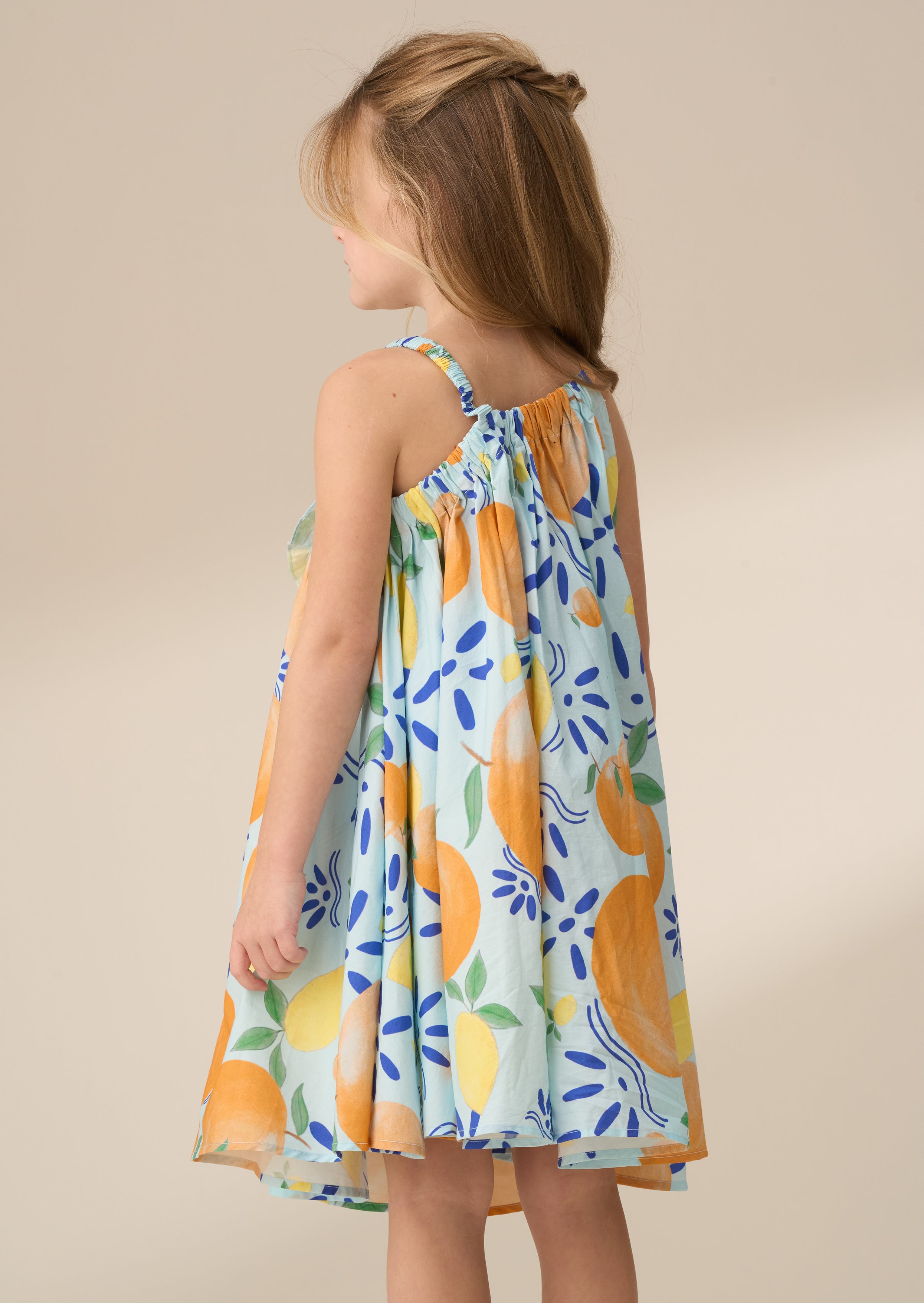 Vestido Carrie con Corsage y Estampado Múltiple de Vuelo