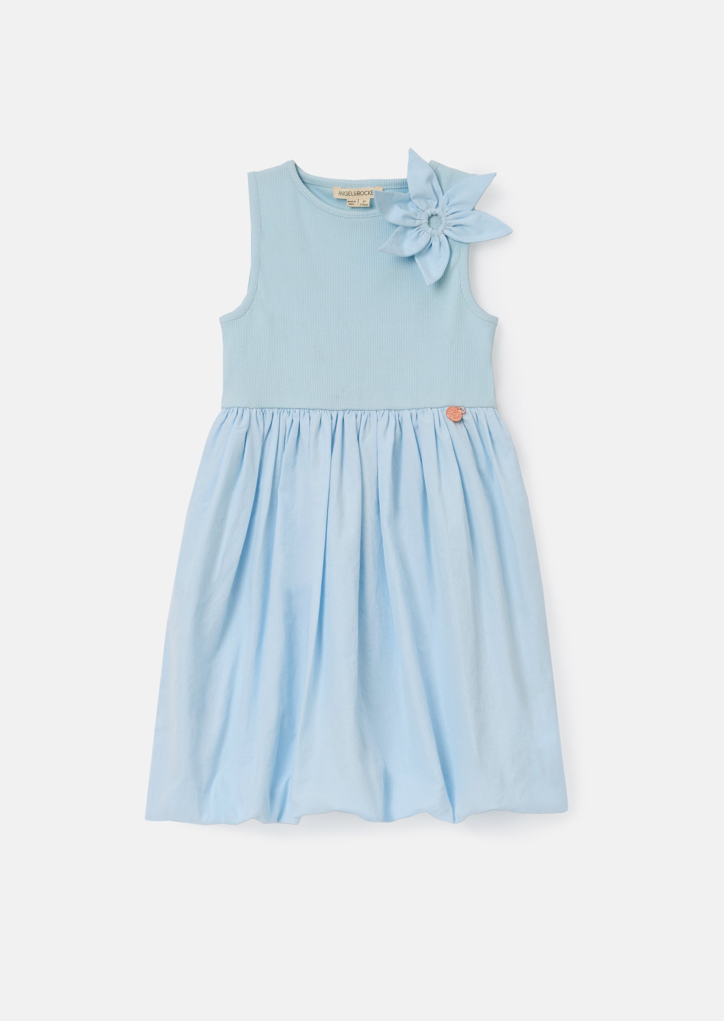 Sukienka Jenny Blue Bubble Hem Corsage
