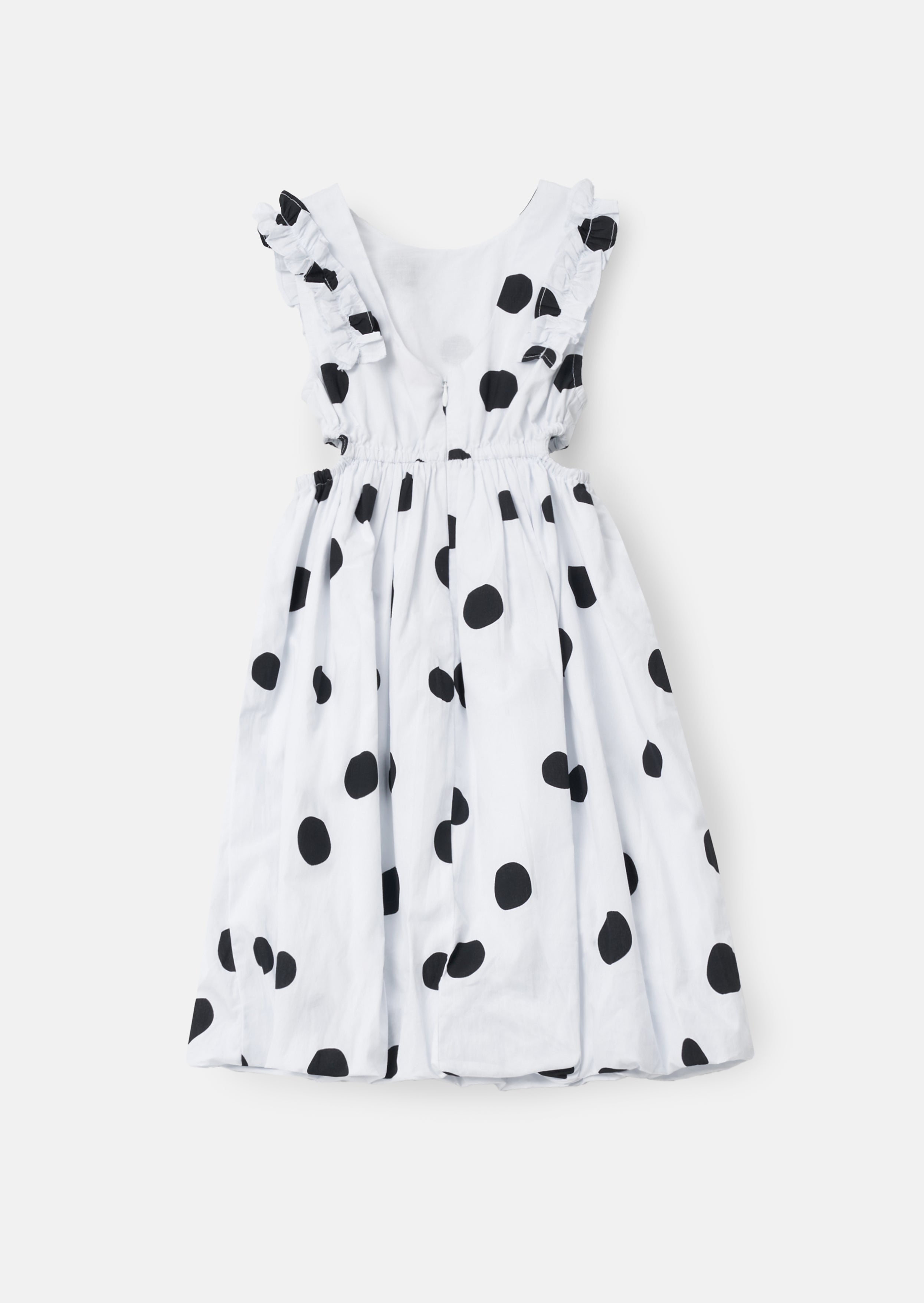 Sukienka Amari White Spotty Bubble Hem