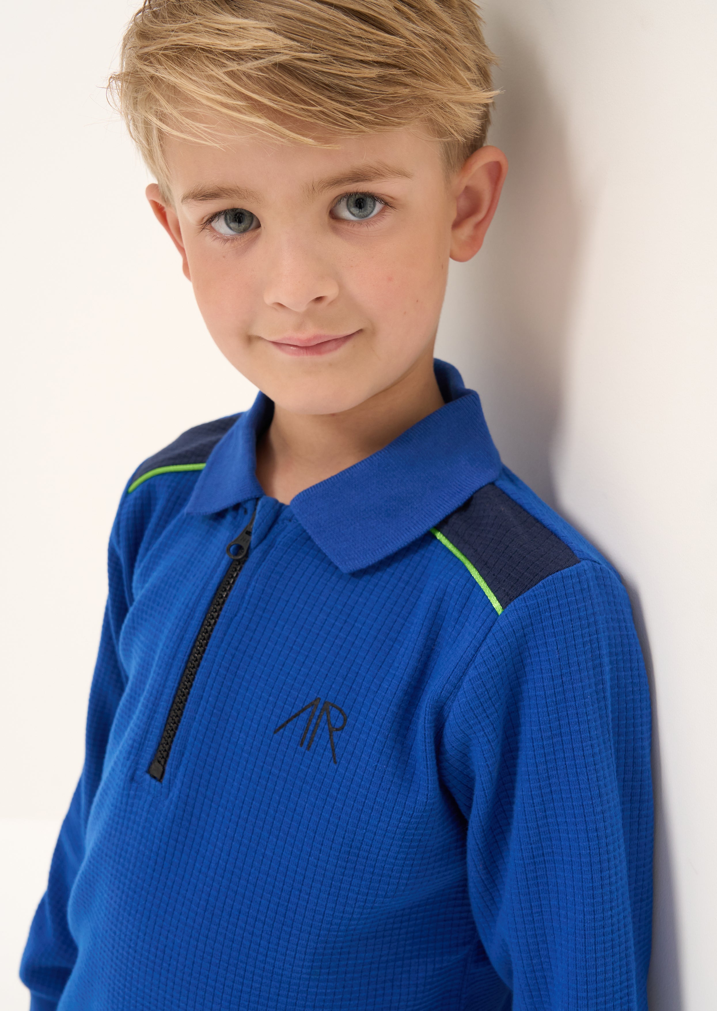 Luke Langarm-Poloshirt