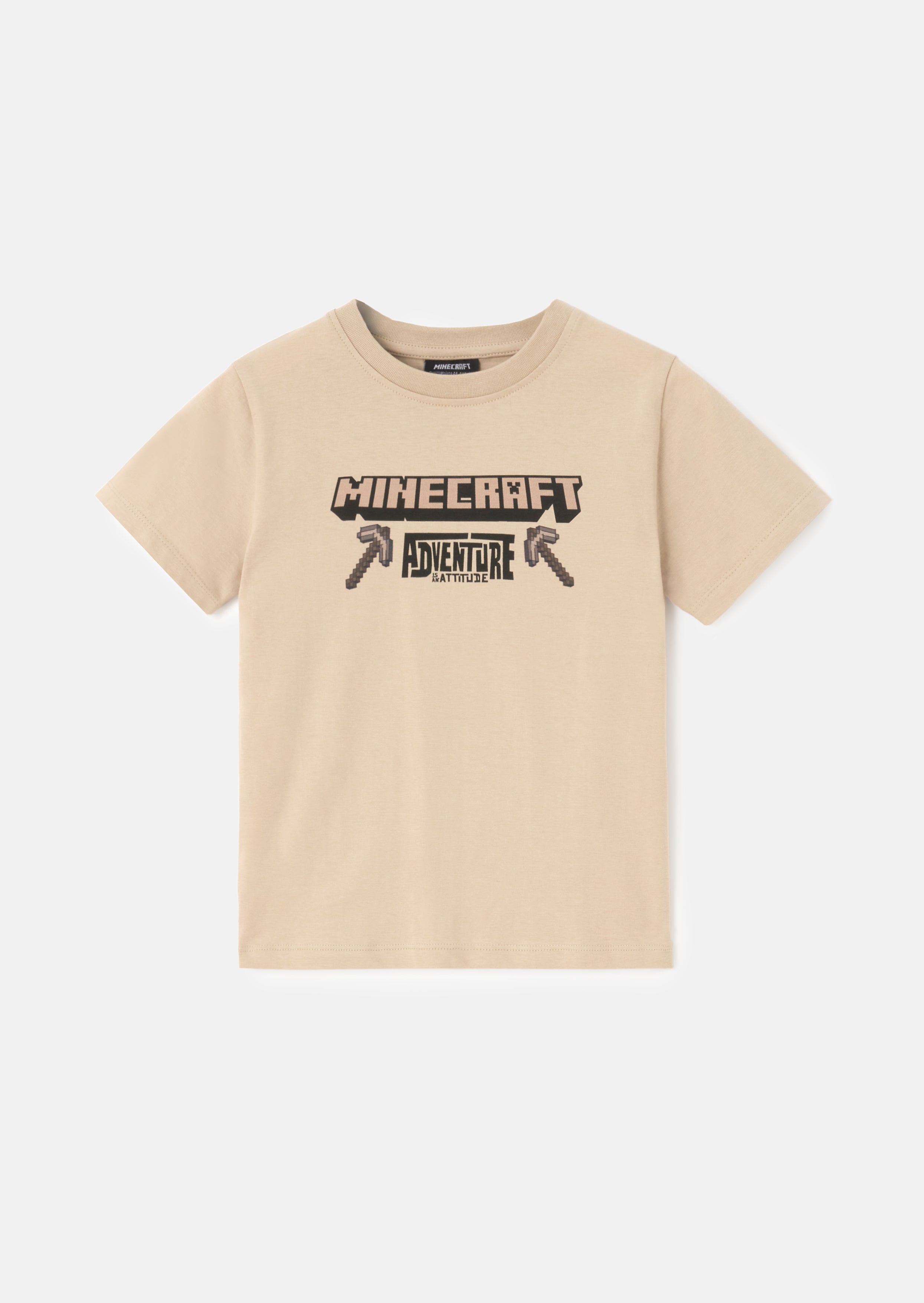 Minecraft kamienna koszulka z nadrukiem z tyłu