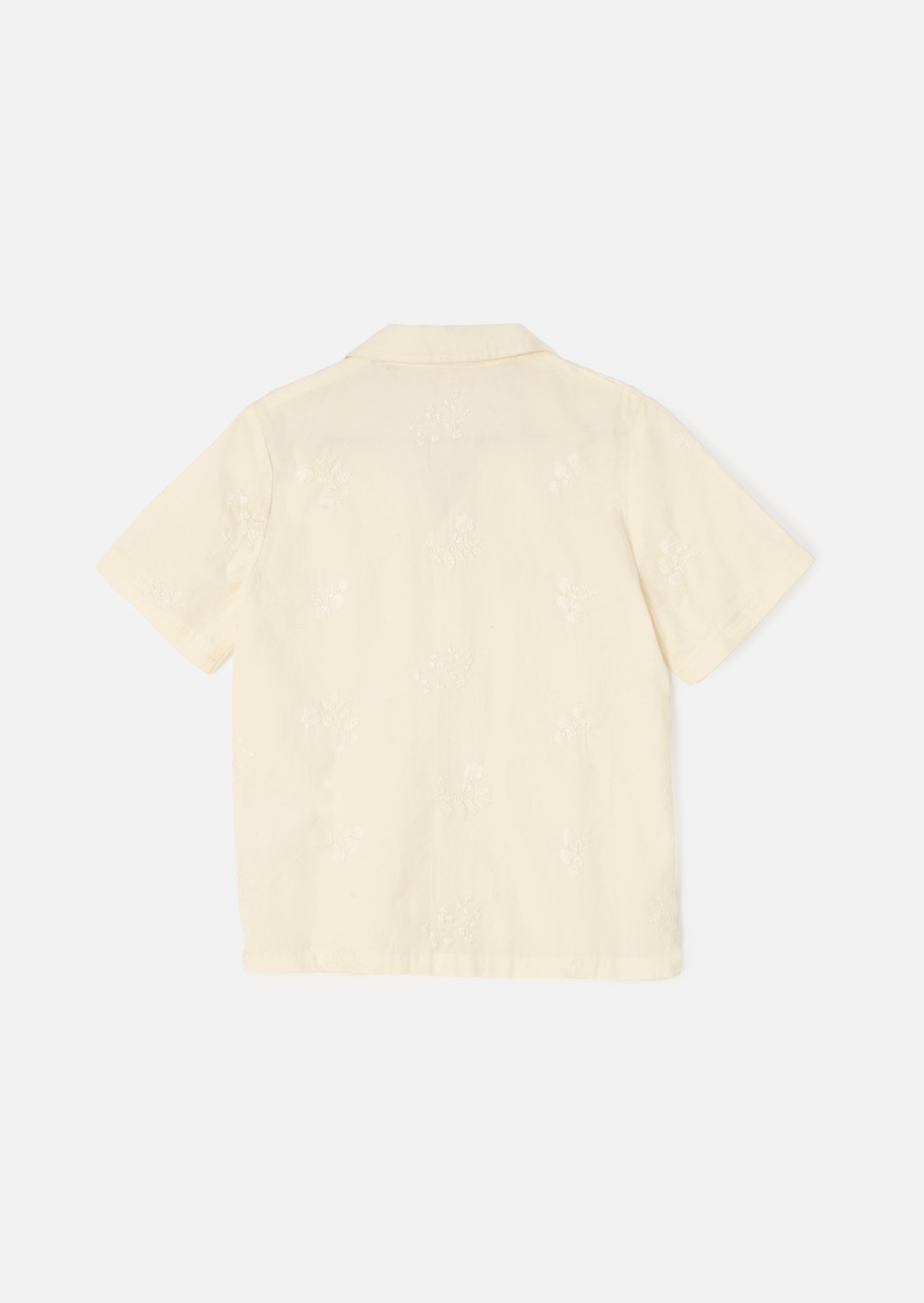 Kit Cream Floral Embroidered Shirt