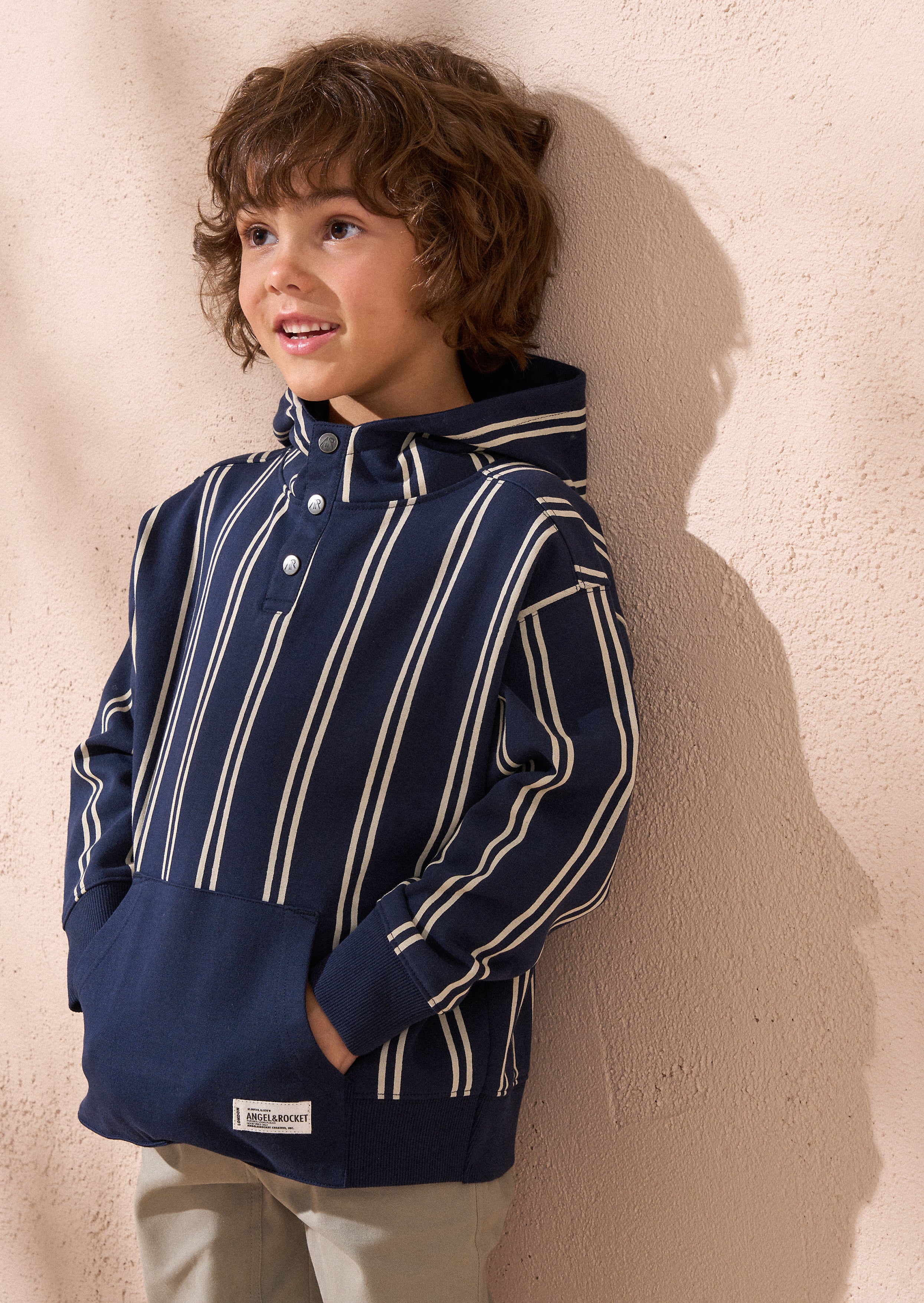 Jackson Navy Smart Stripe Hoody