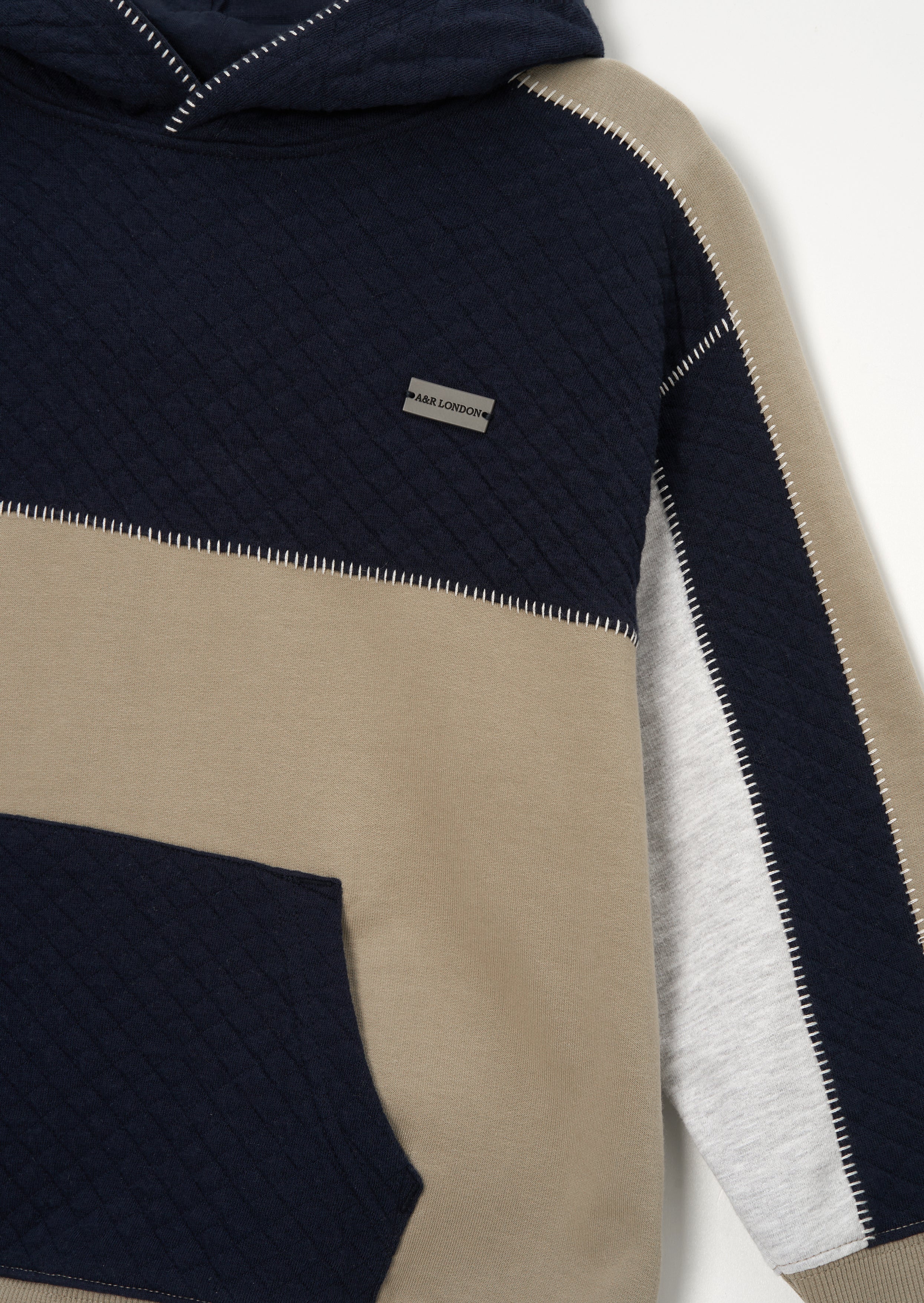 Bluza z kapturem Hayden Blue Colourblock