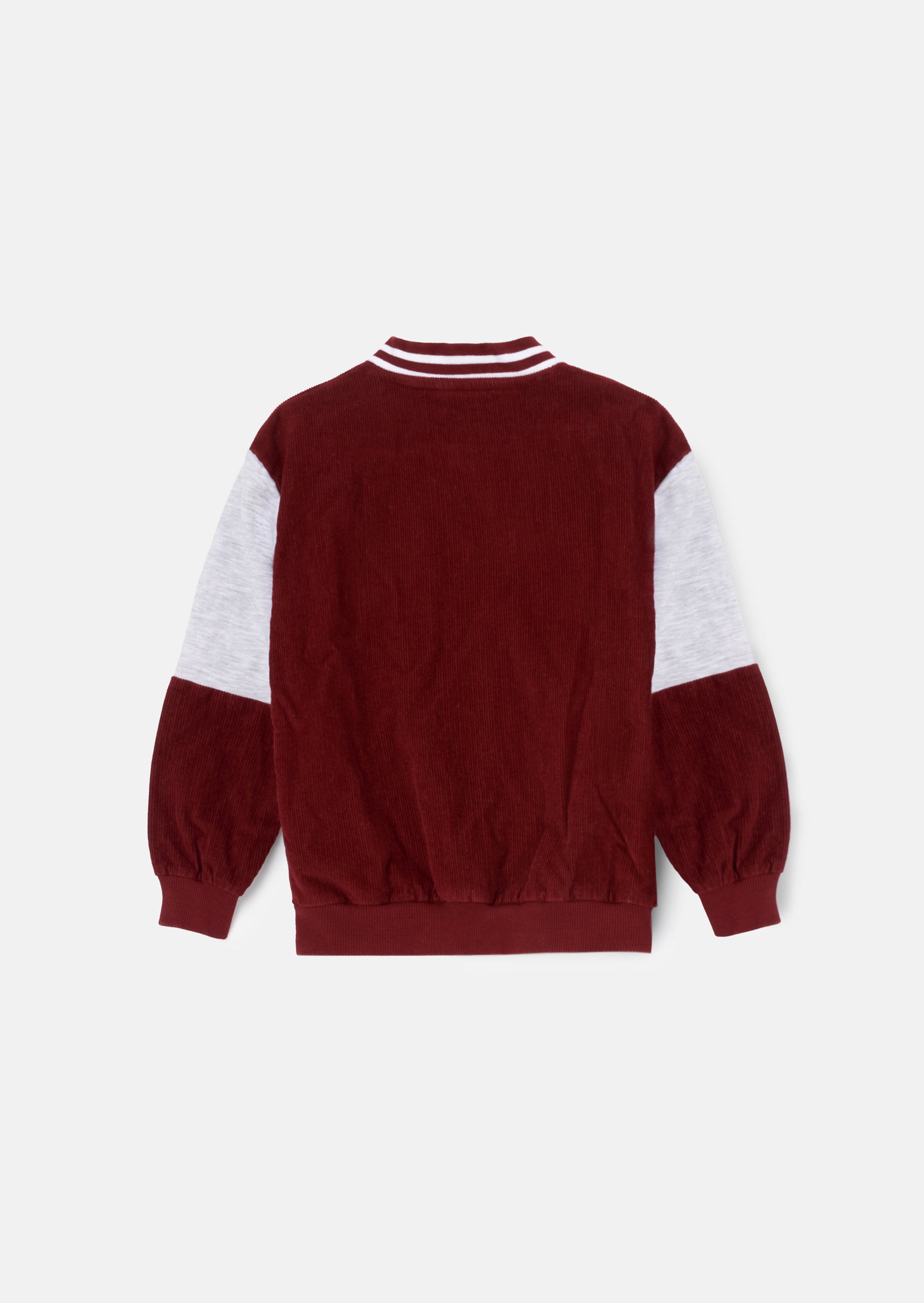 Sonic Red Sznurowany Preppy Zip Thru