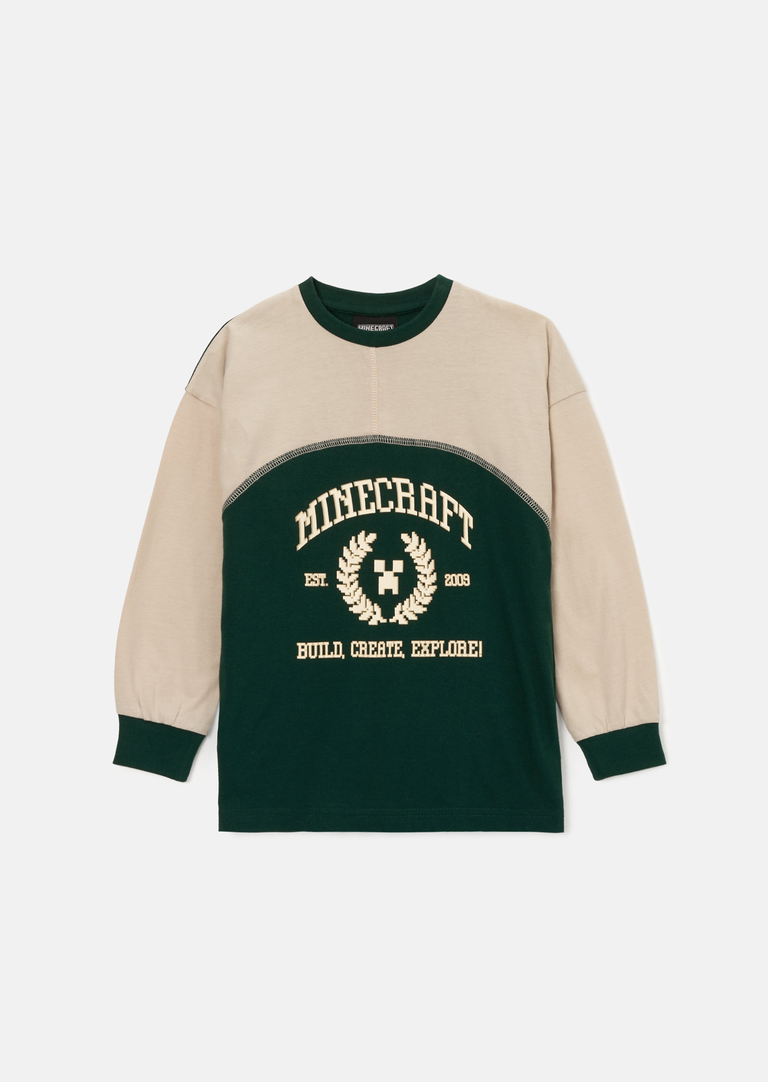 Minecraft grünes Varsity Block PJ Set
