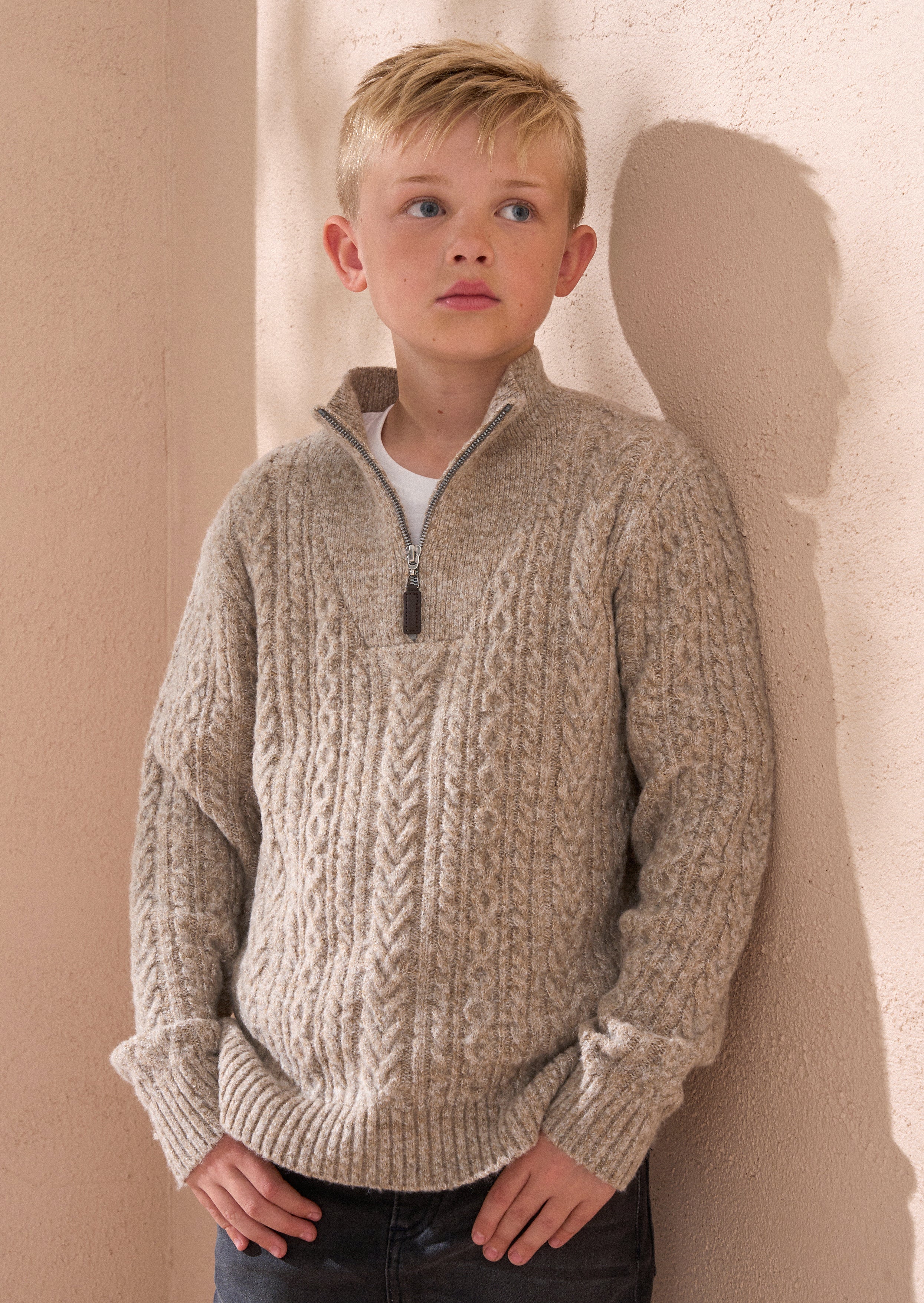 Connor Stone Kabel Zip Neck