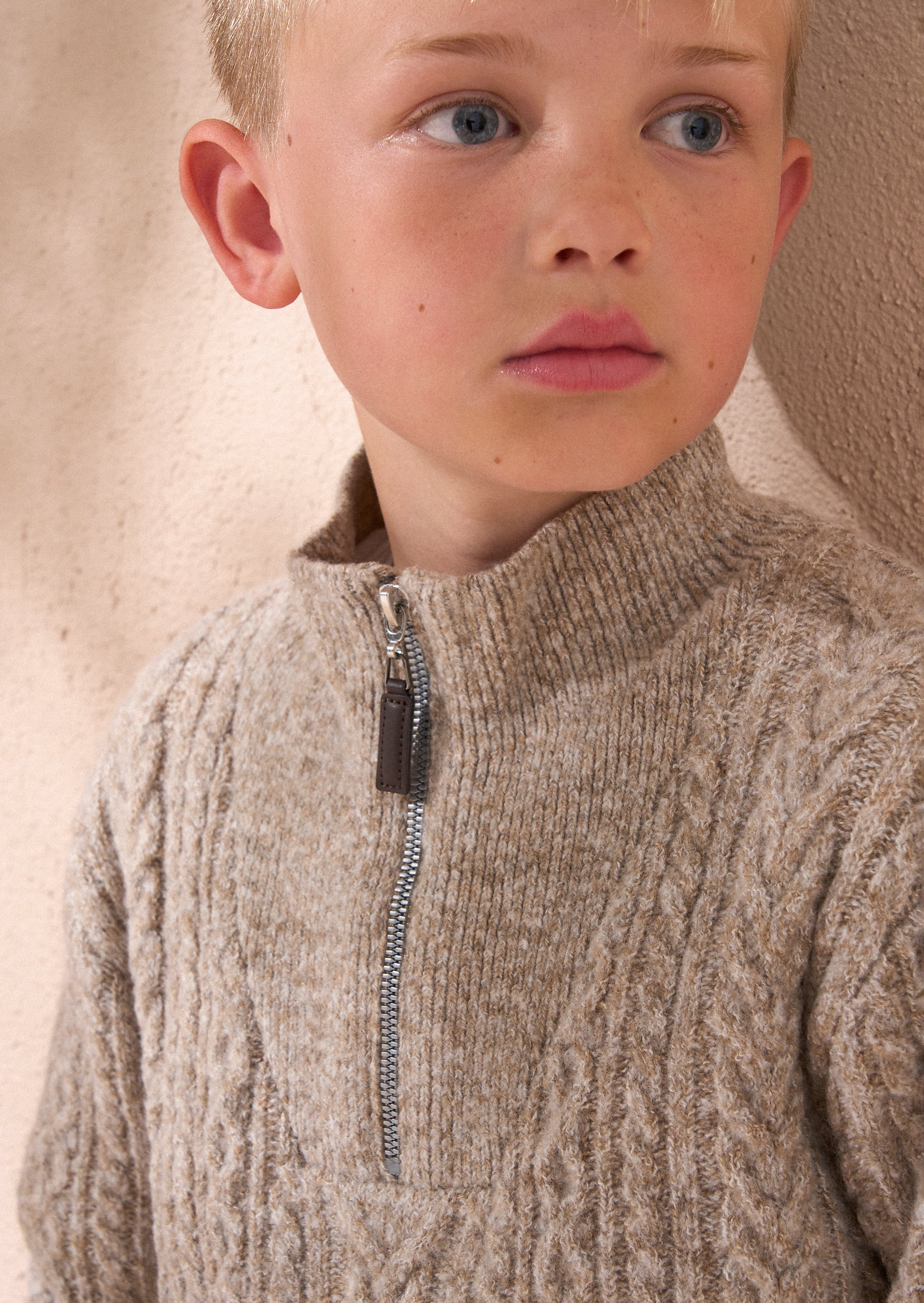 Connor Stone Kabel Zip Neck