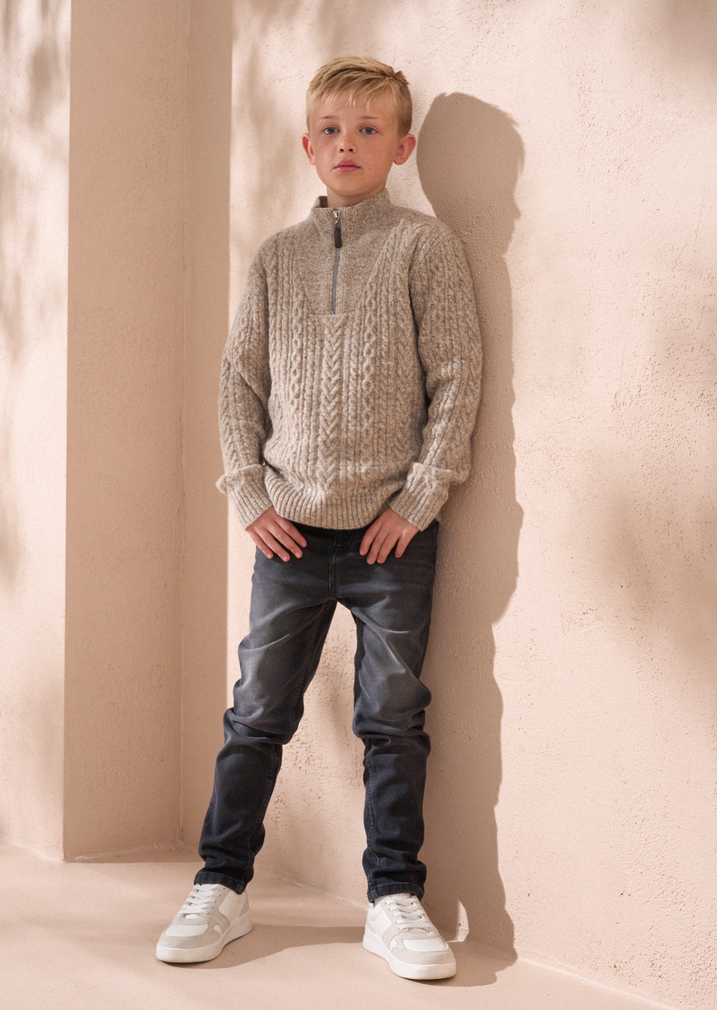 Connor Stone Kabel Zip Neck