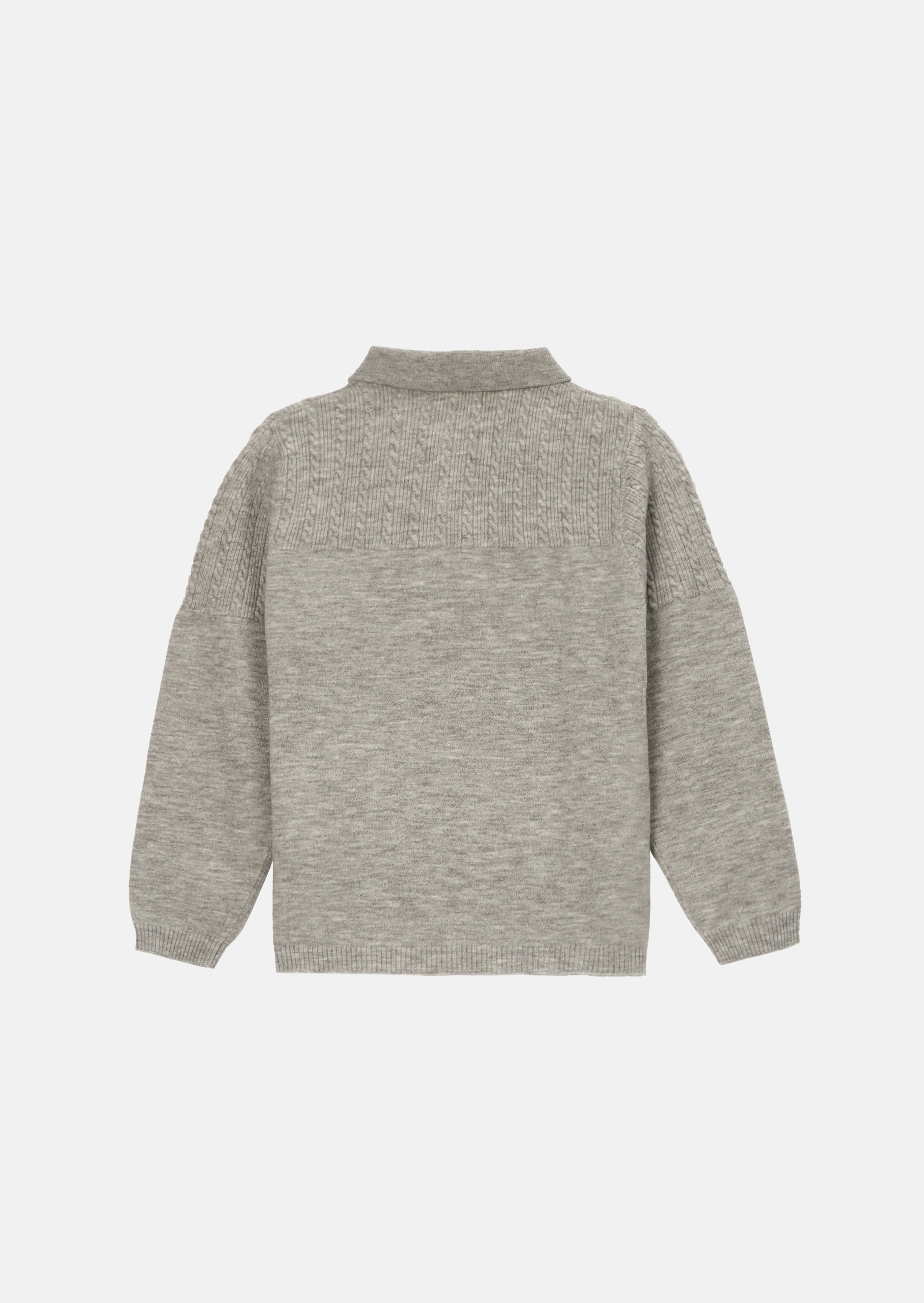 Caleb Grey Gestricktes Polo mit Reißverschluss