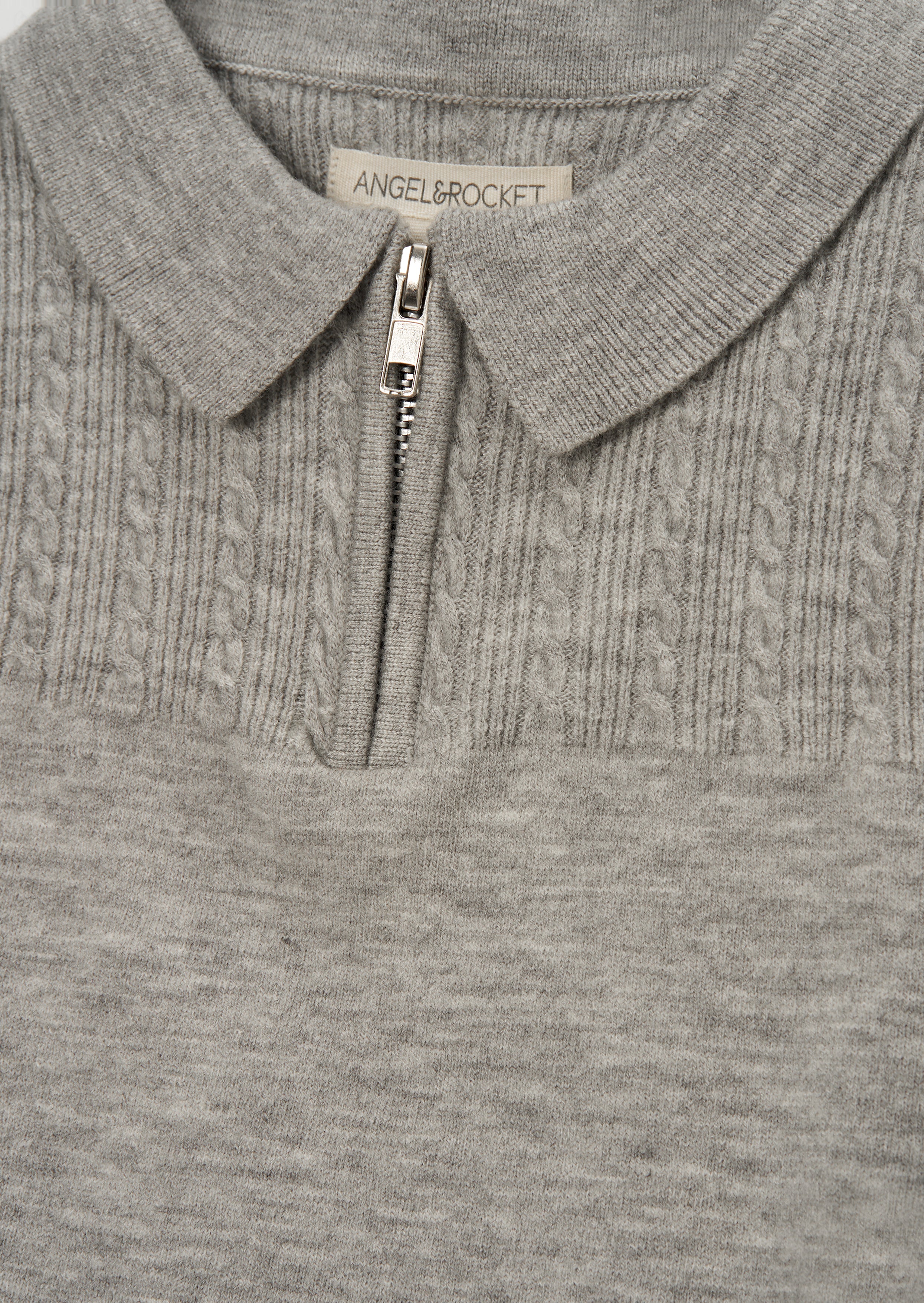 Caleb Grey Gestricktes Polo mit Reißverschluss