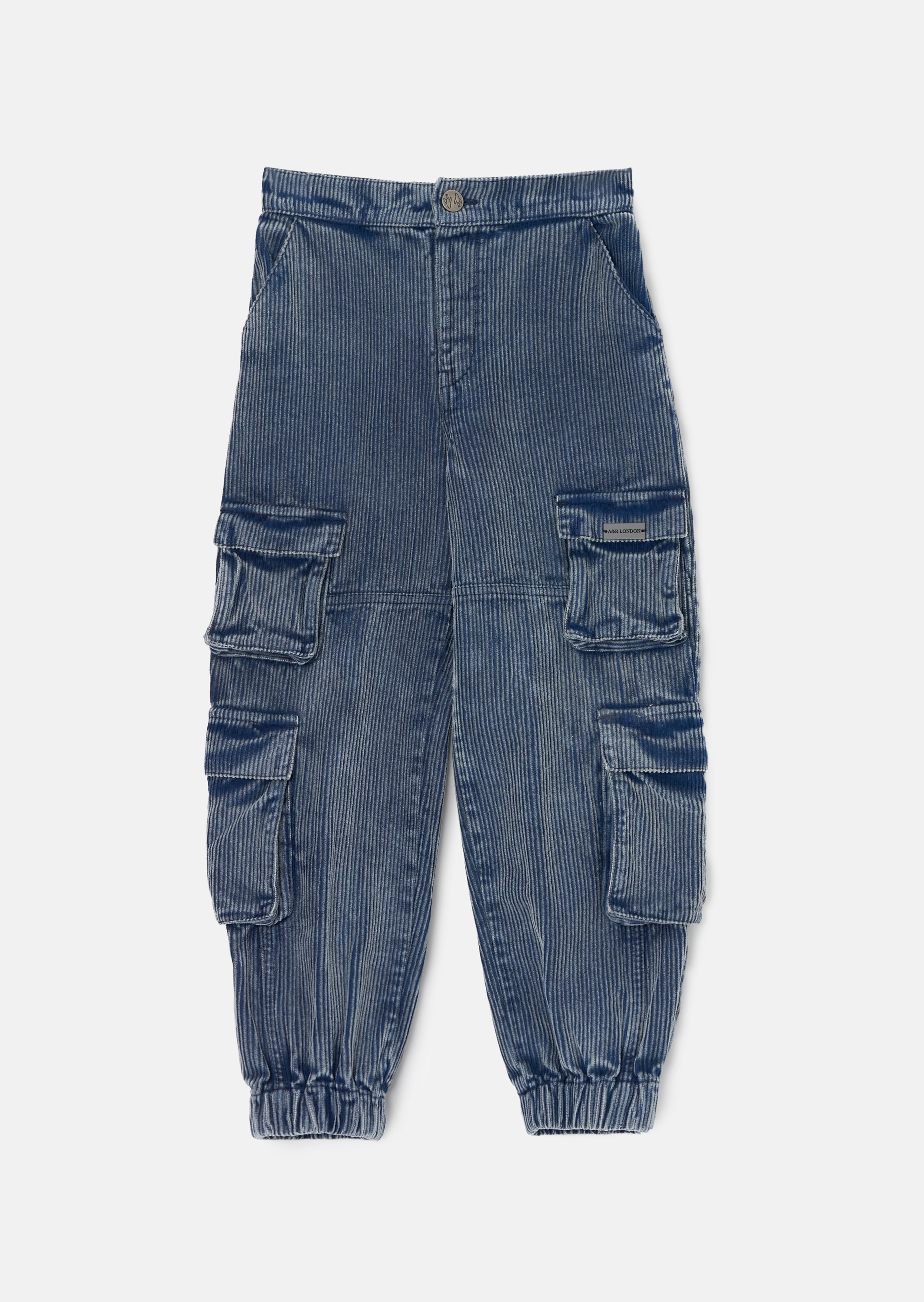 Joseph blaue gewaschene Kord-Skaterhose