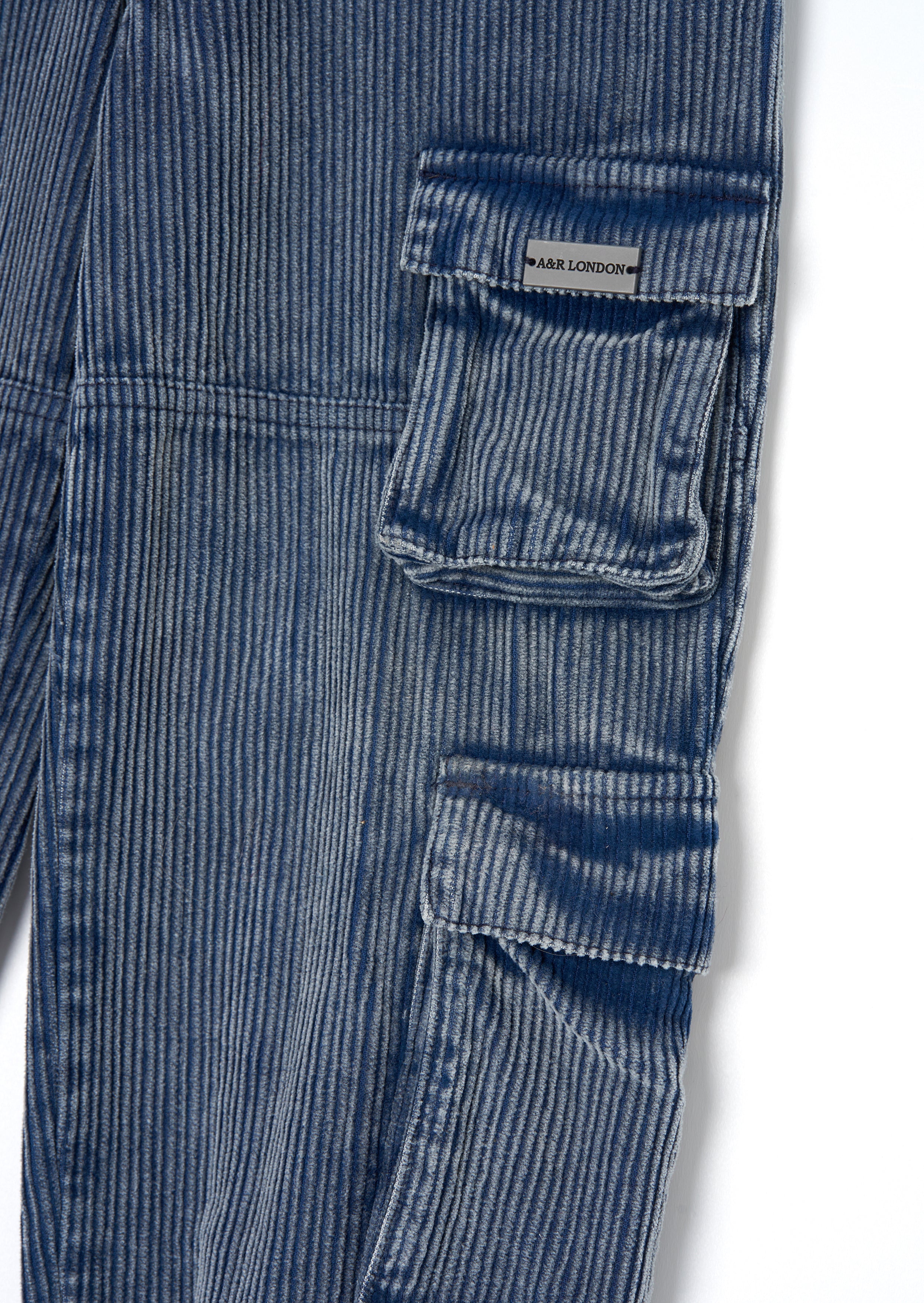 Joseph blaue gewaschene Kord-Skaterhose