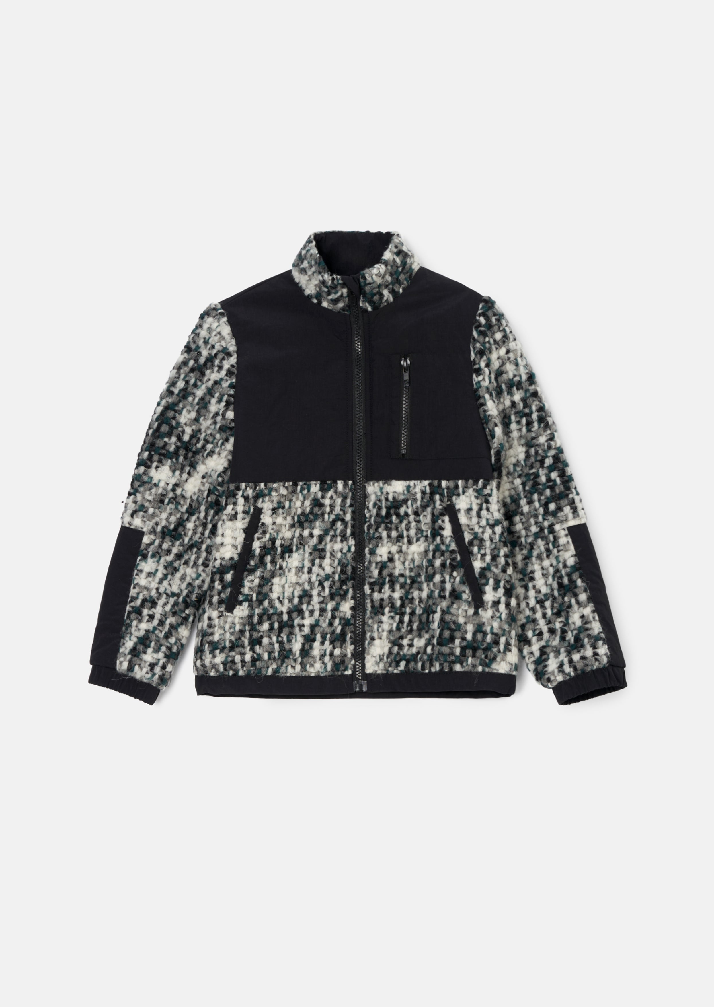 Michael Multi Bouclé Reißverschluss Durchgehende Jacke