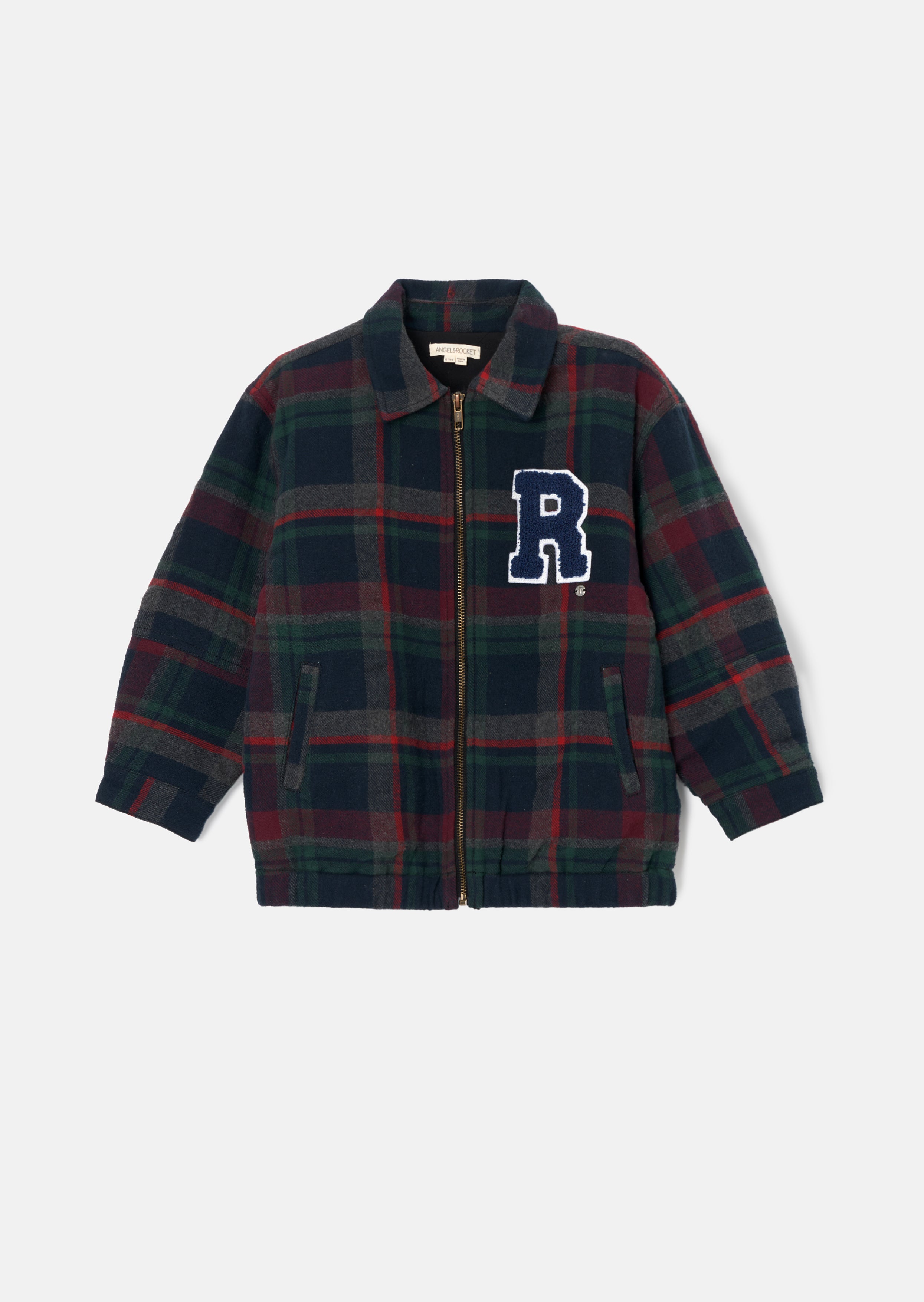 Chad Marineblau Kariert Collegiate Jacke