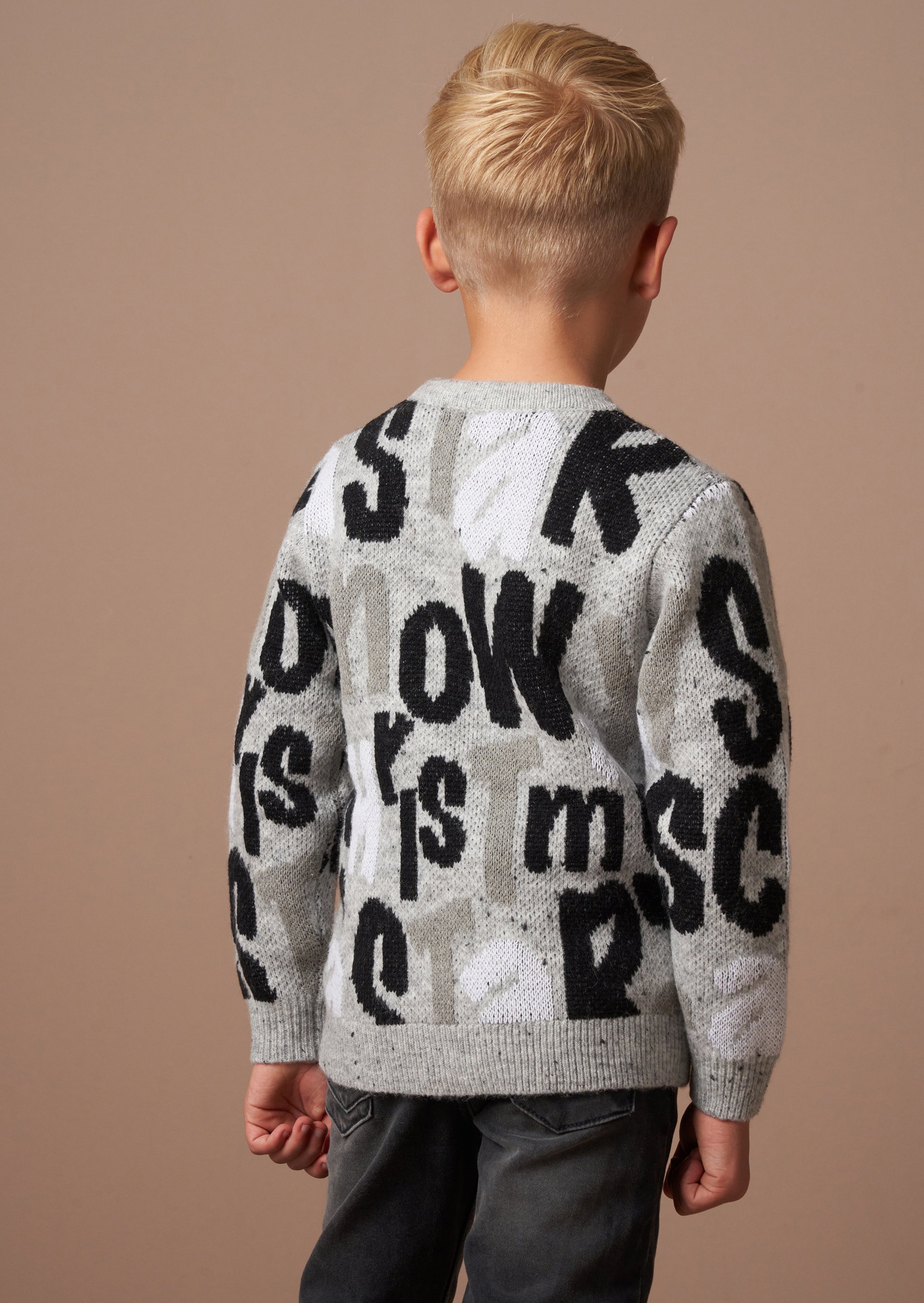 Sweter z napisem świątecznym Bowen Grey