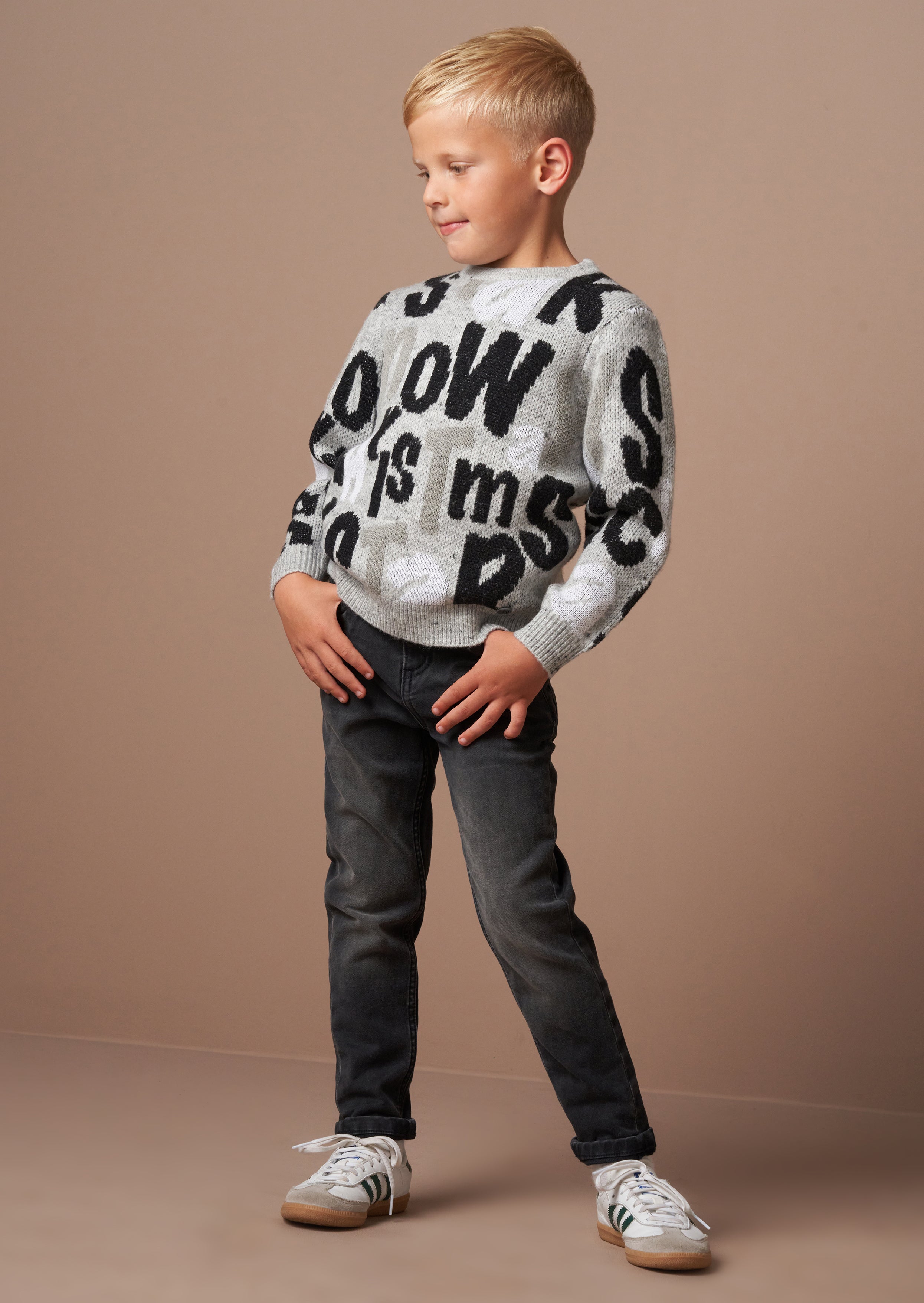 Sweter z napisem świątecznym Bowen Grey