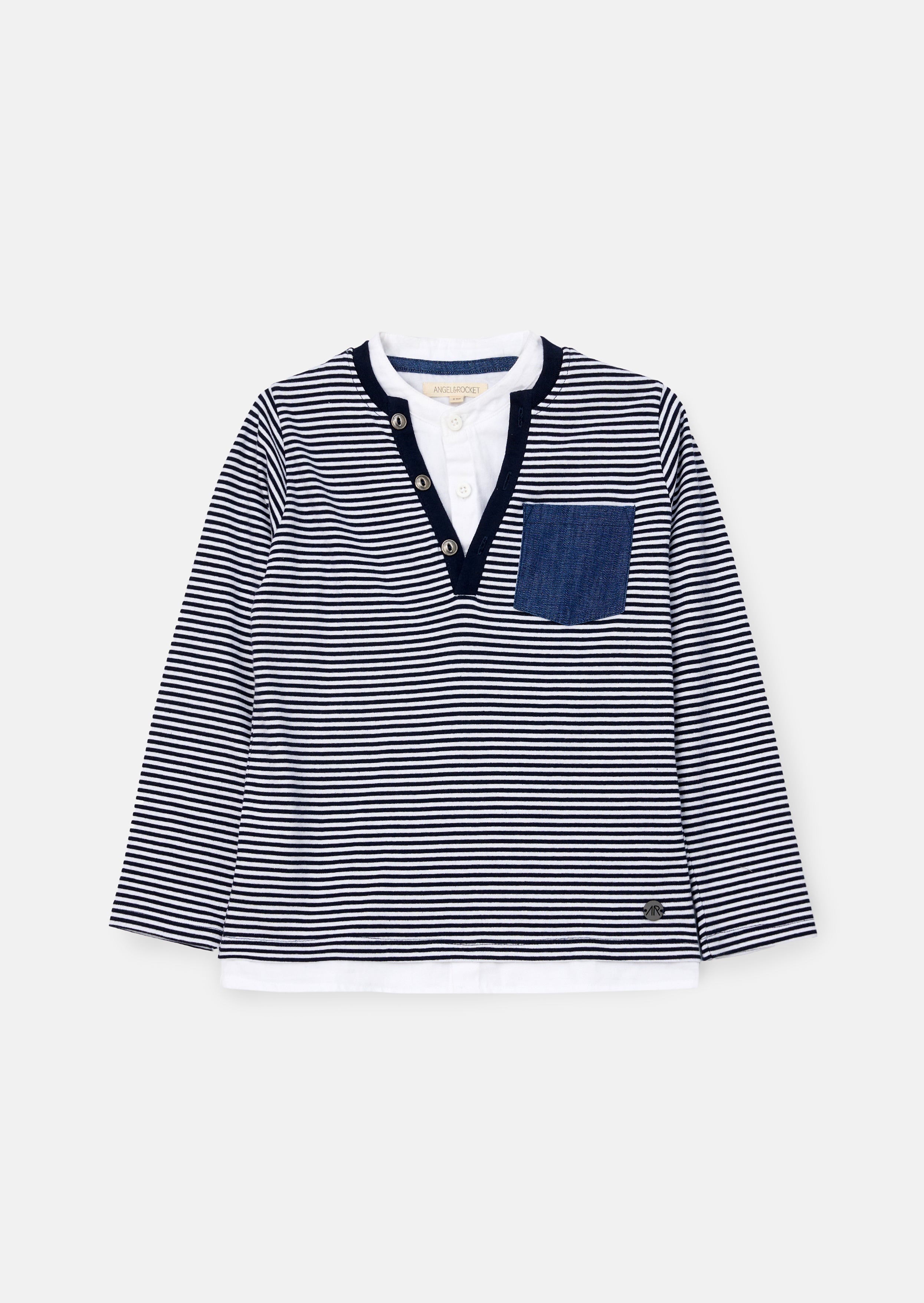Tao Blue Smart Henley Mock Hemd