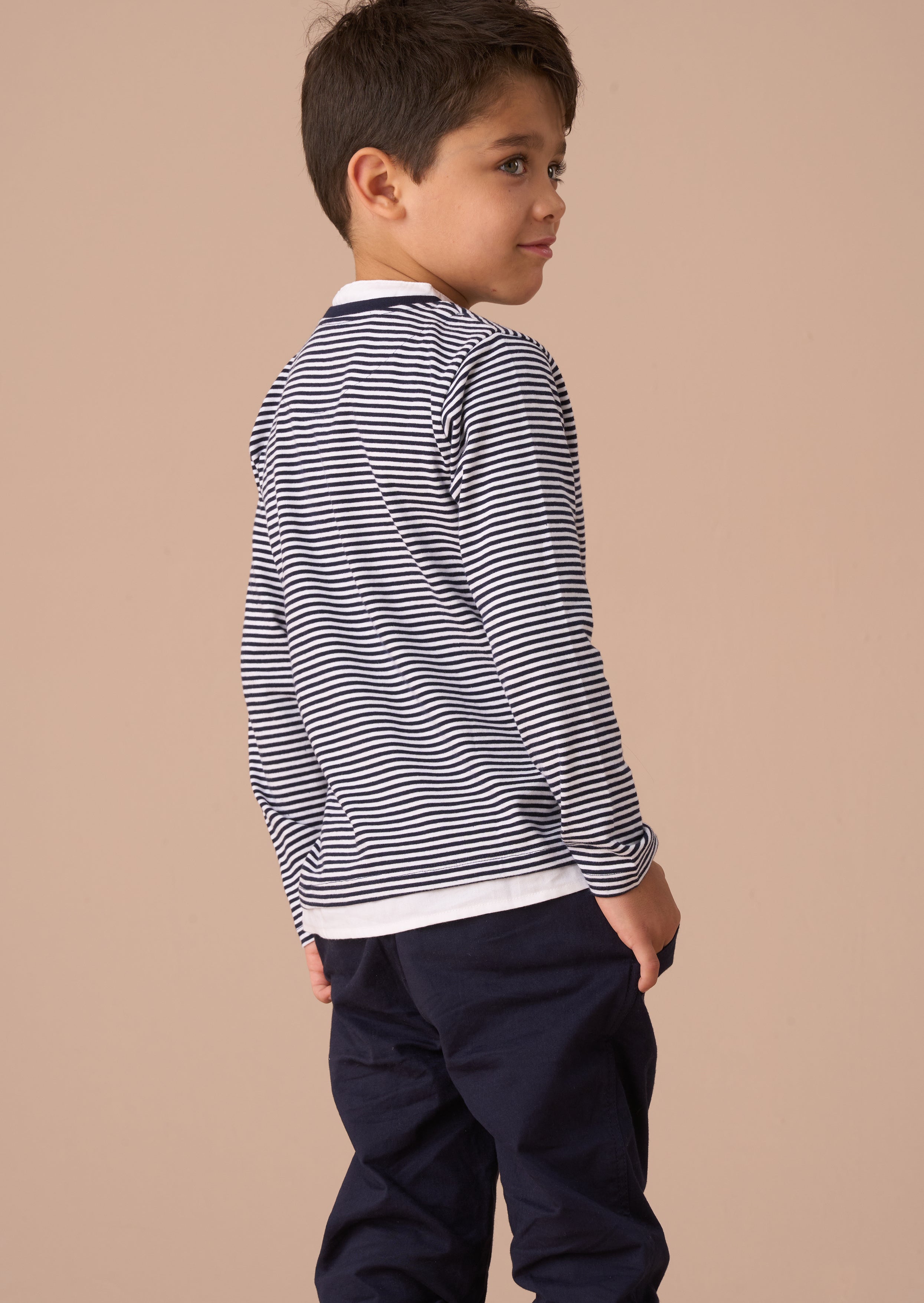 Tao Blue Smart Henley Mock Hemd