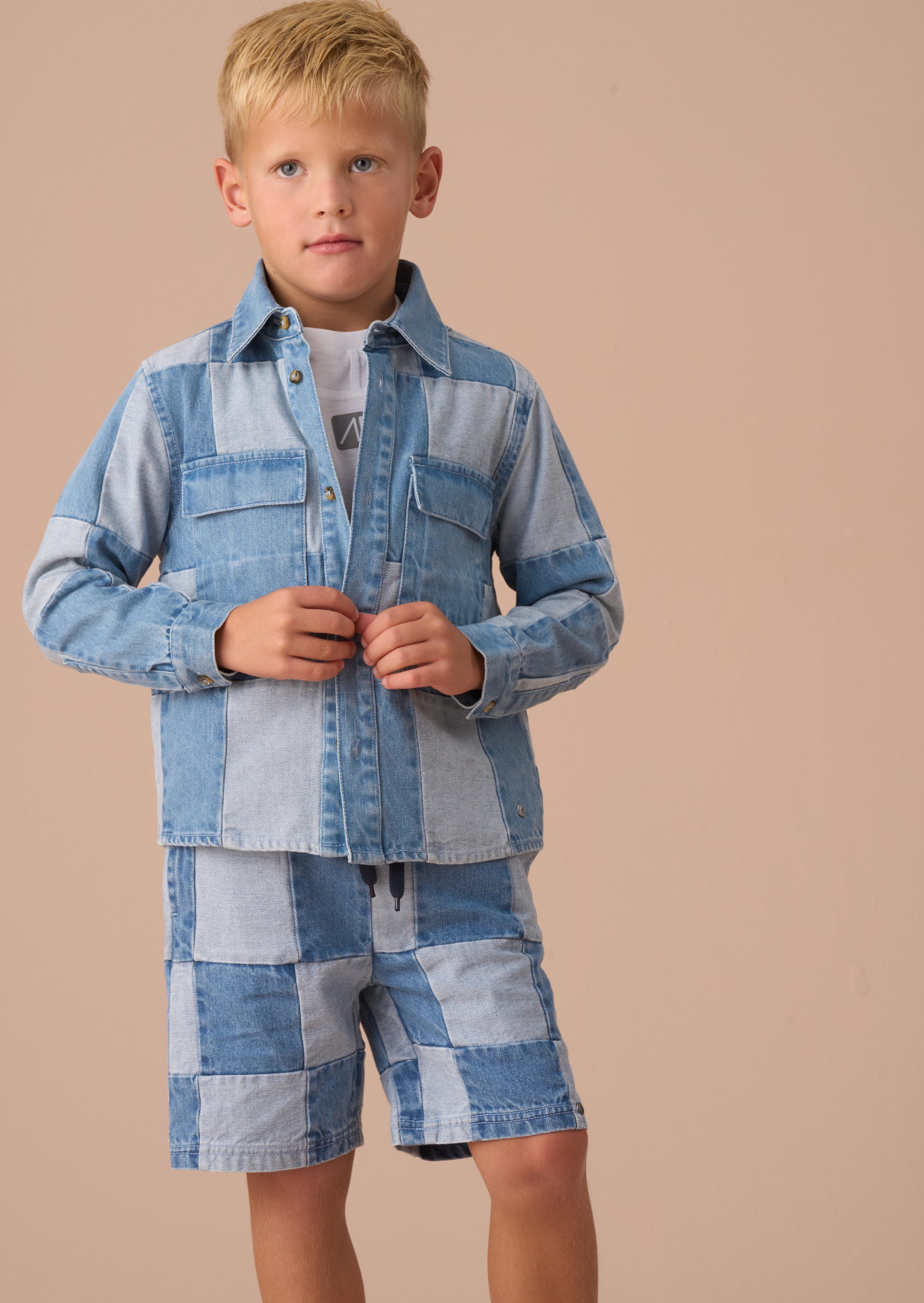 Chuck Denim Patchwork Hemd