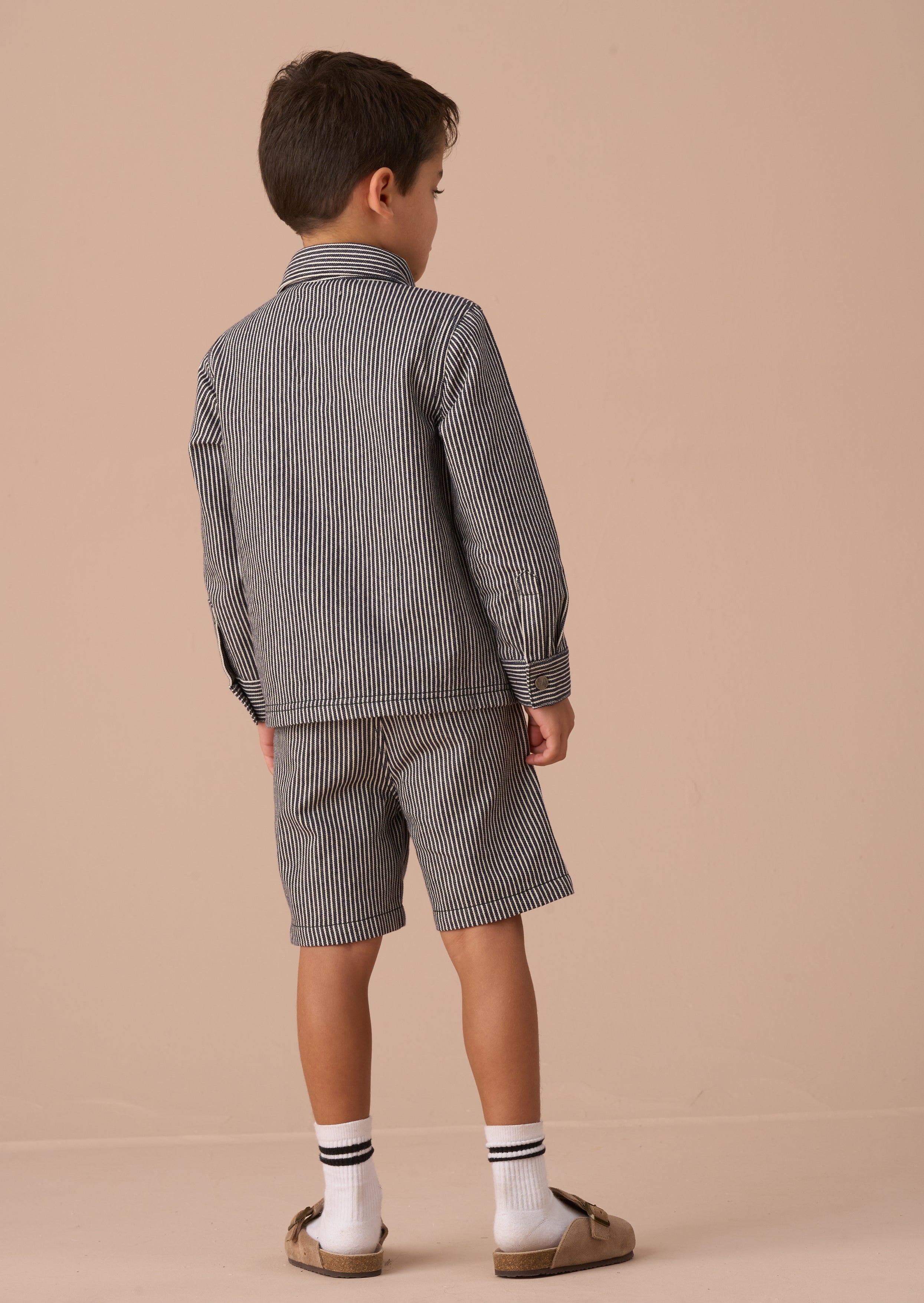 Byron Navy Freizeitjacke mit Streifen