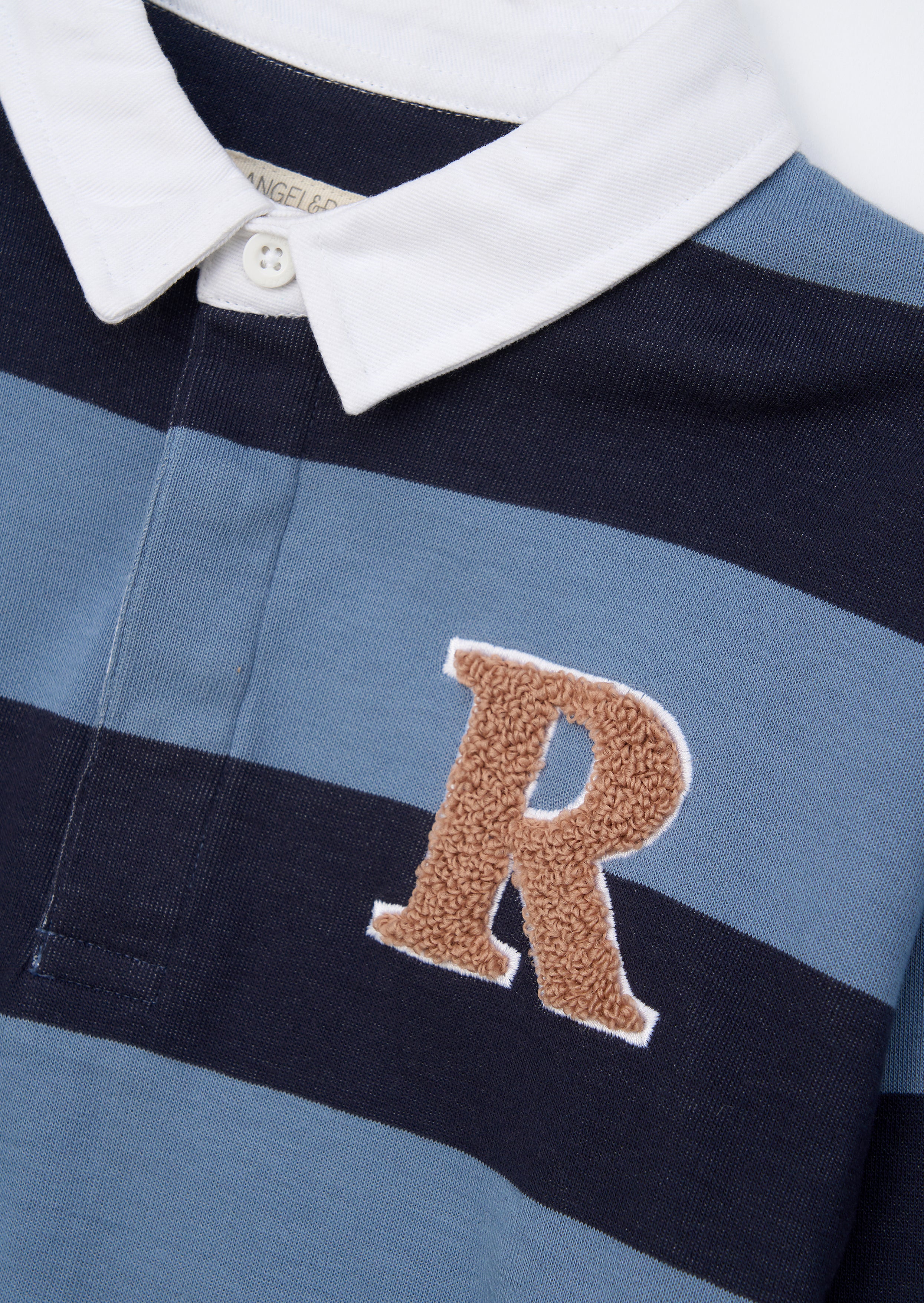 Zane Blue Marque Rayé Twofer Rugby