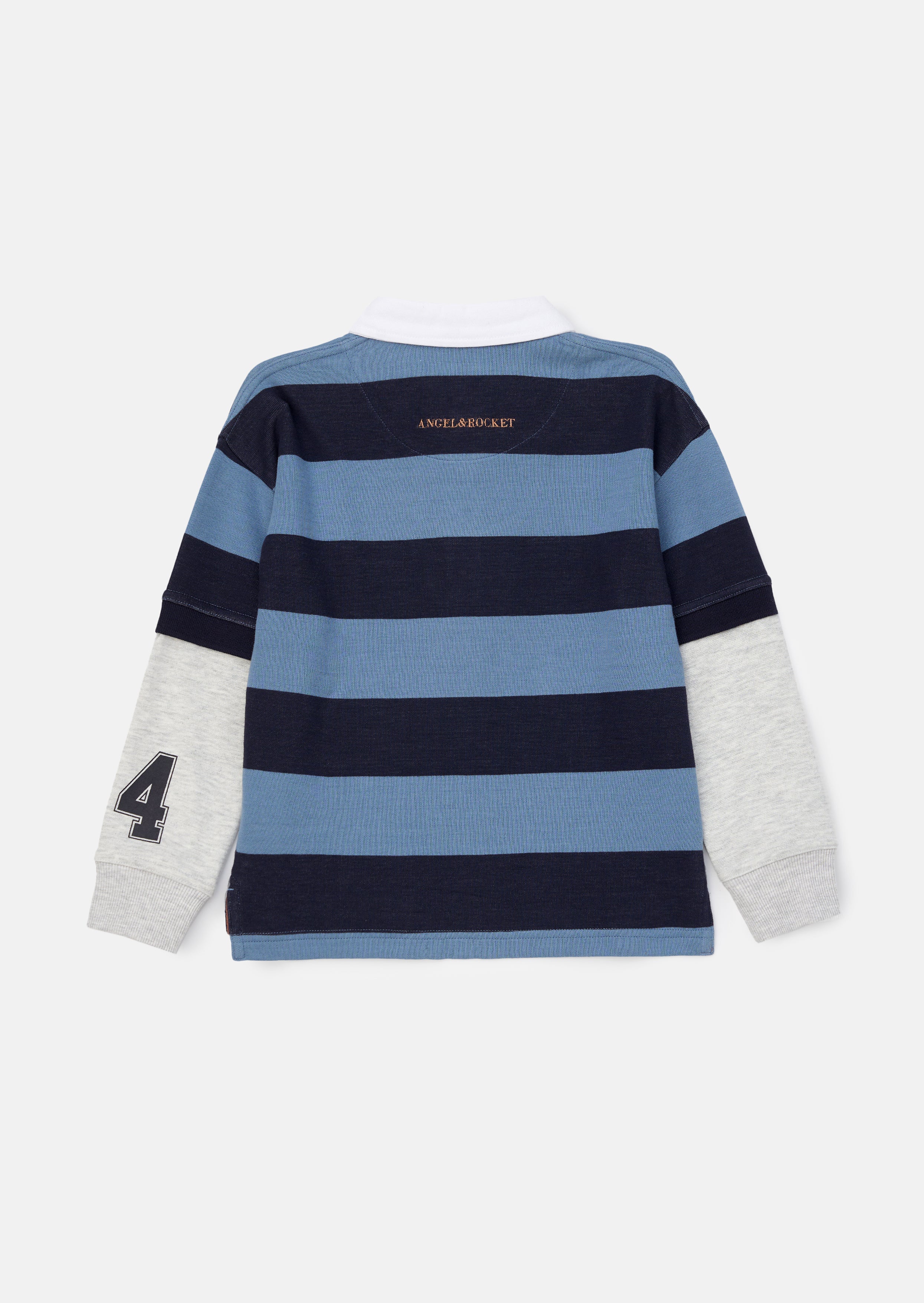 Zane Blue Marque Rayé Twofer Rugby