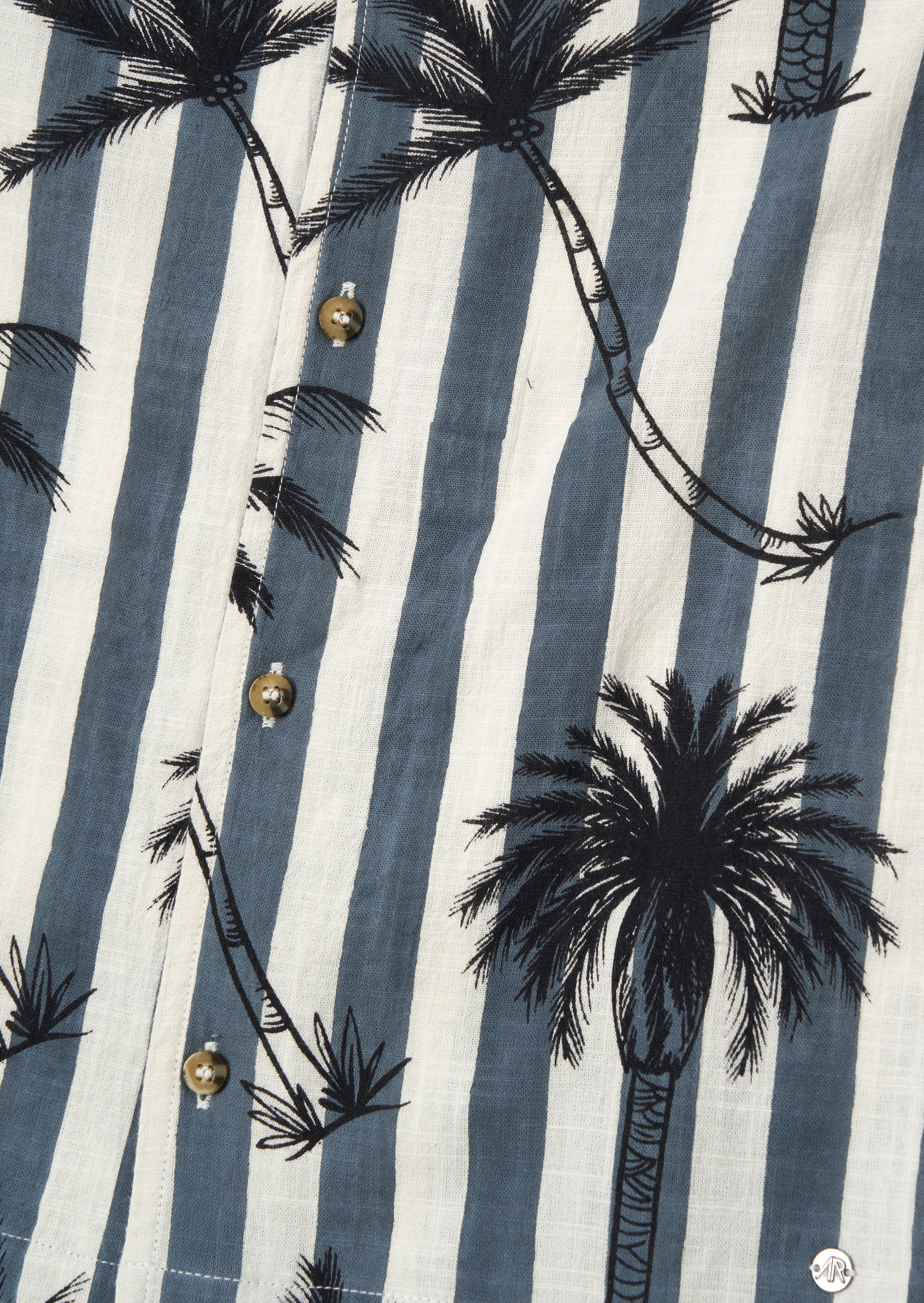 Chemise de villégiature Jamie Black à imprimé de palmiers