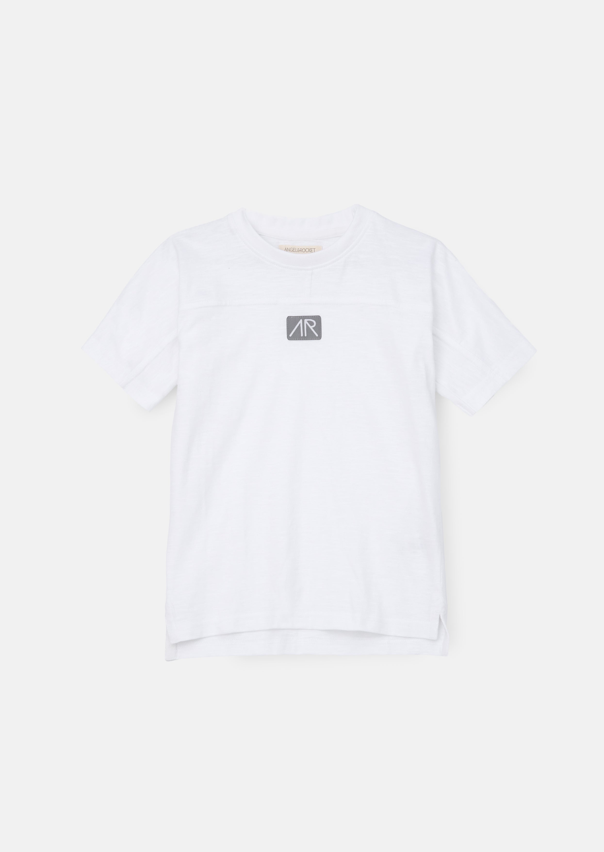 Evan White Panelled T Shirt