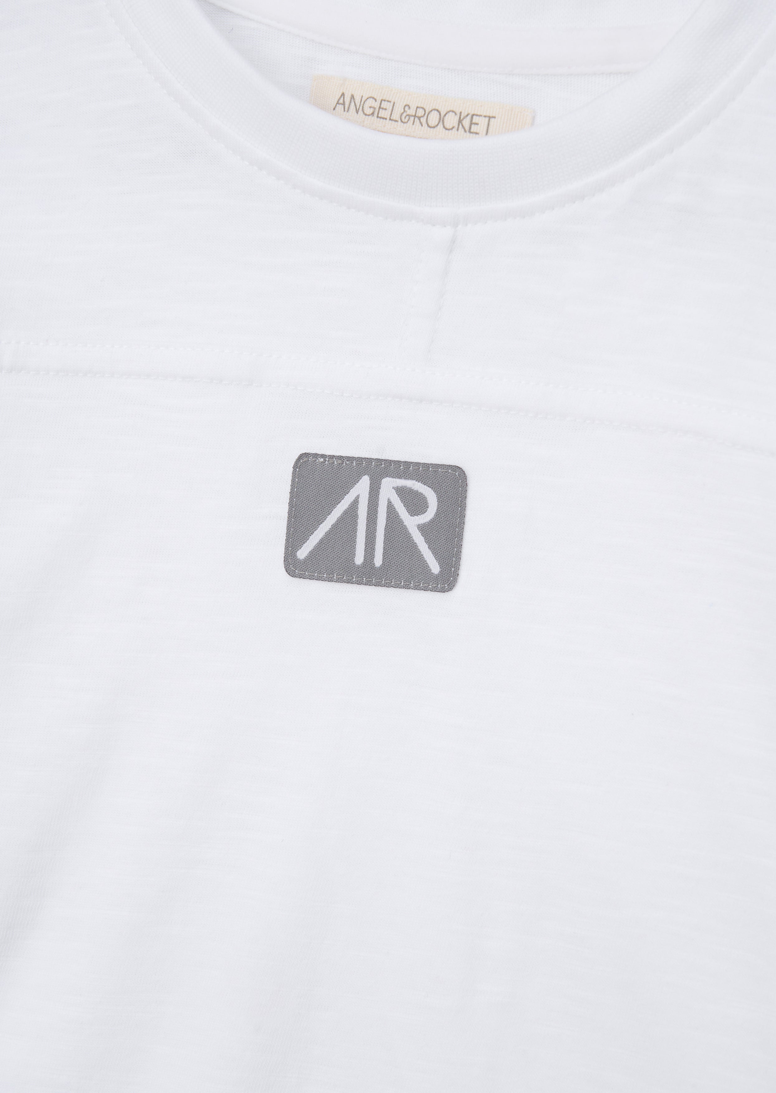 Evan White Panelled T Shirt