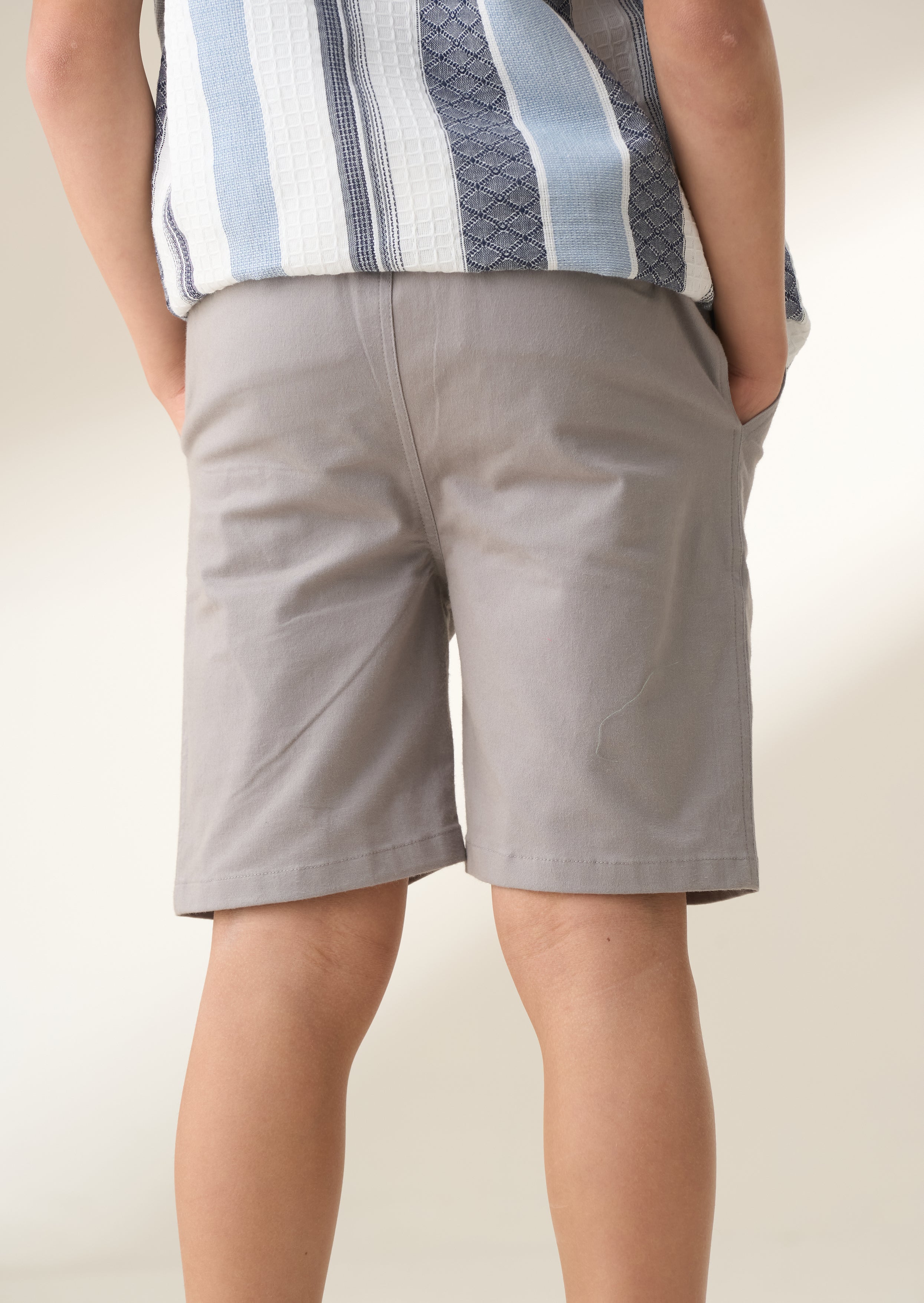 Short chino tissé gris Dylan