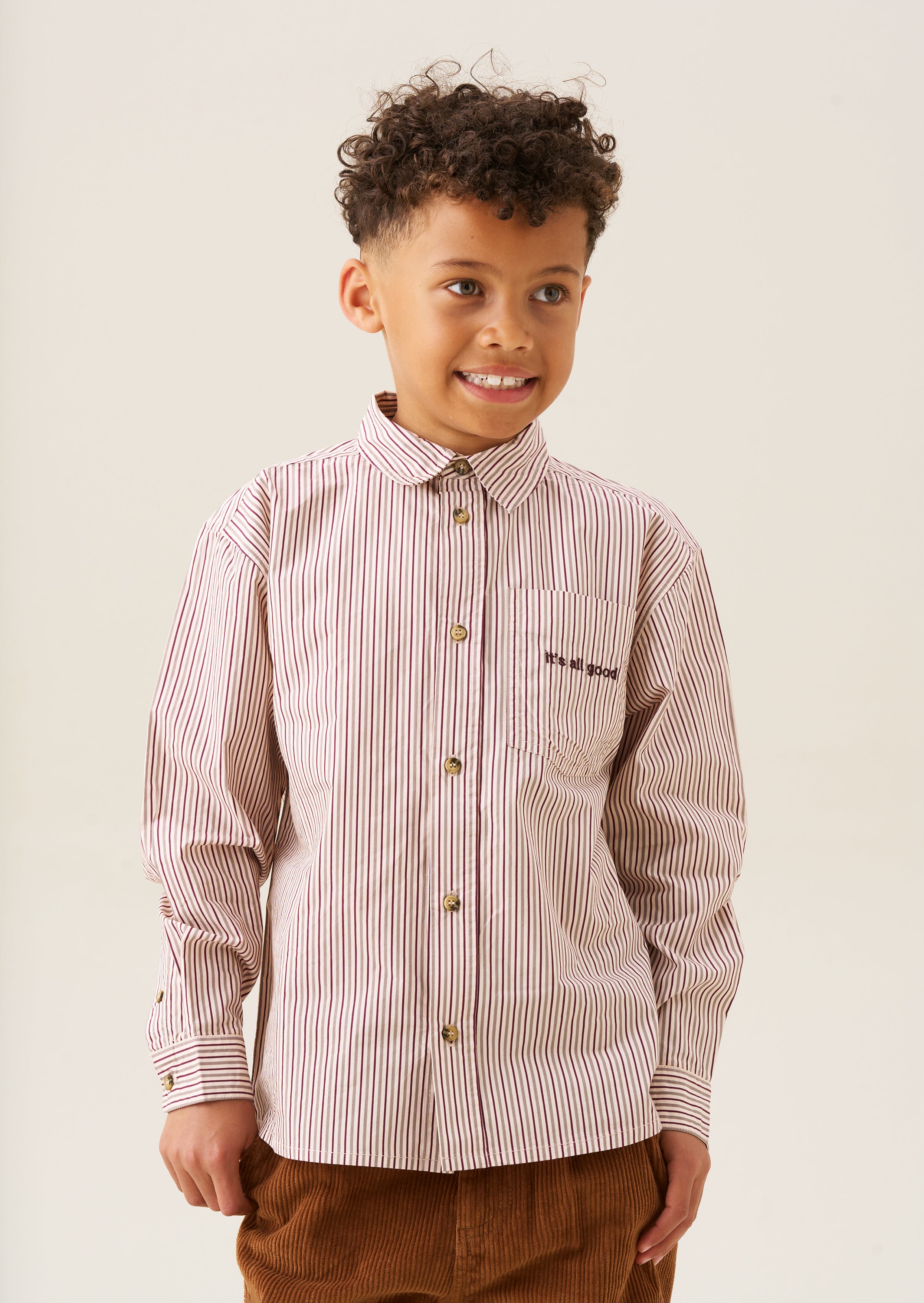 Chemise à fines rayures Aiden