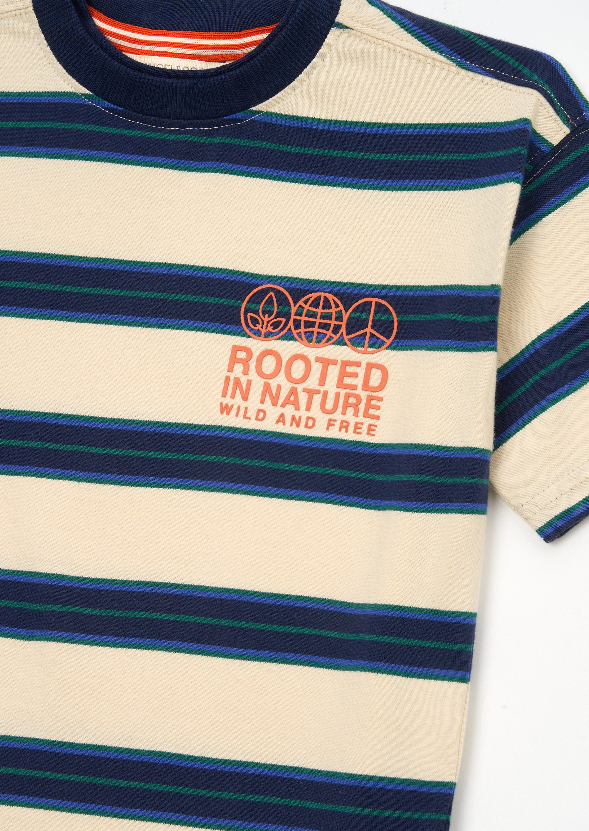 T-shirt rayé teint-teint Jayden