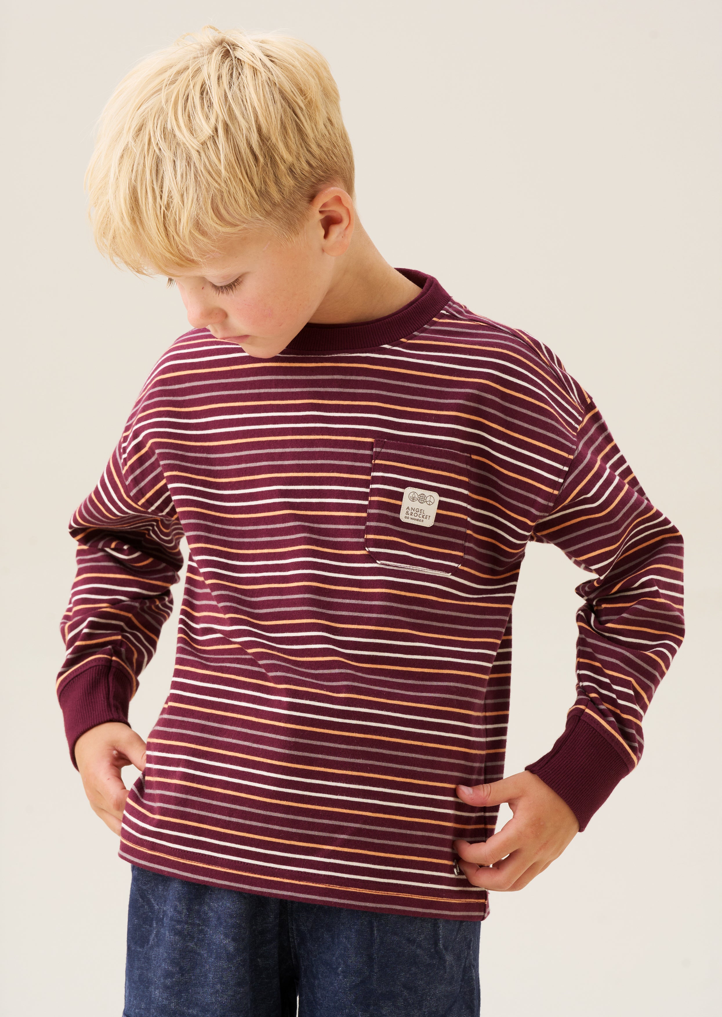 T-shirt rayé teint fil Brooks
